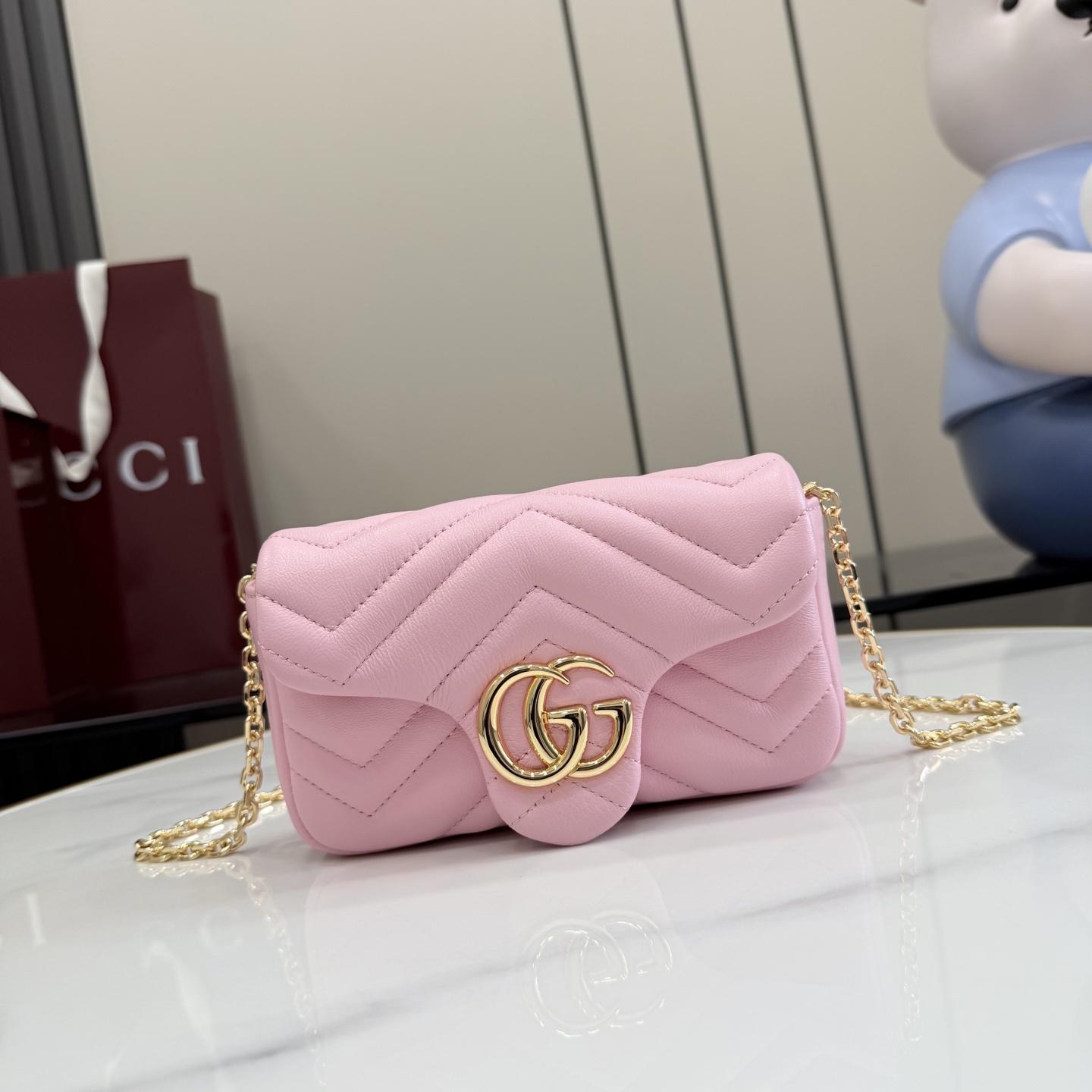 Gucci GG Marmont Mini Shoulder Bag - DopestKickz