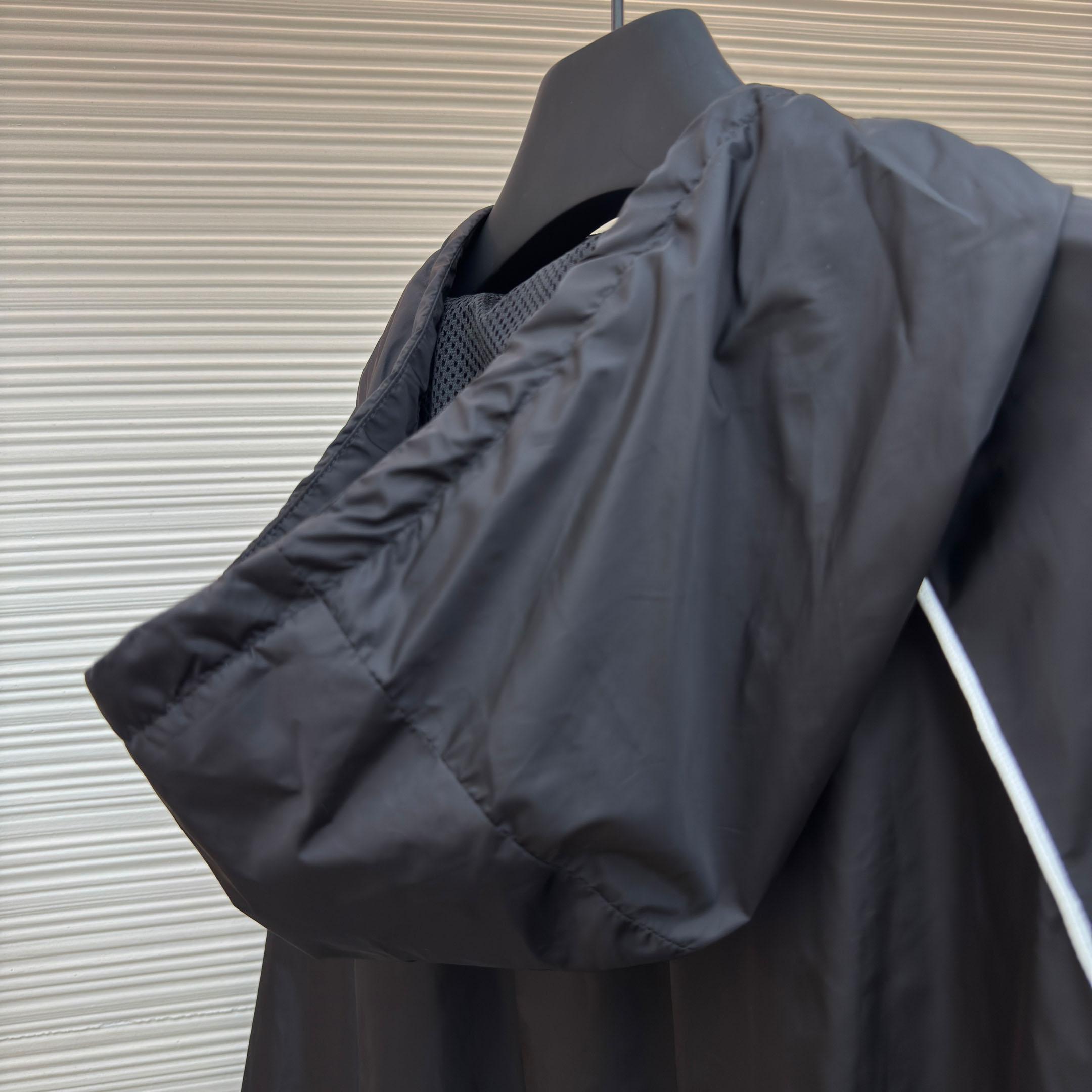 Miu Miu Black Technical Silk Zipper Jacket - DopestKickz