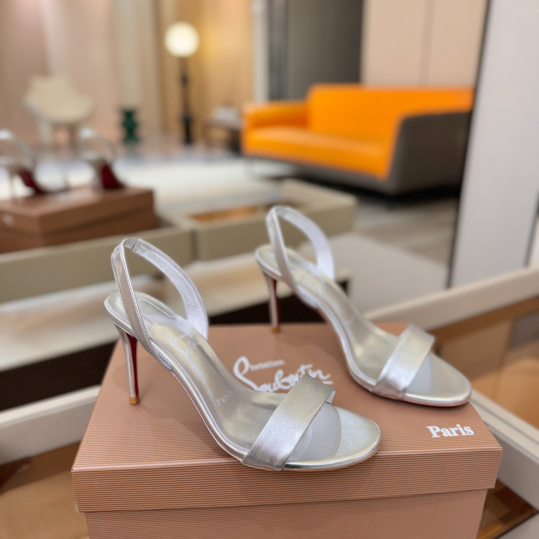 Christian Louboutin Marilyn Leather Sandals - DopestKickz