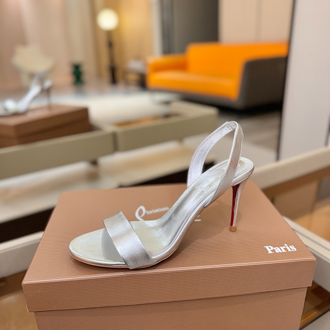 Christian Louboutin Marilyn Leather Sandals - DopestKickz