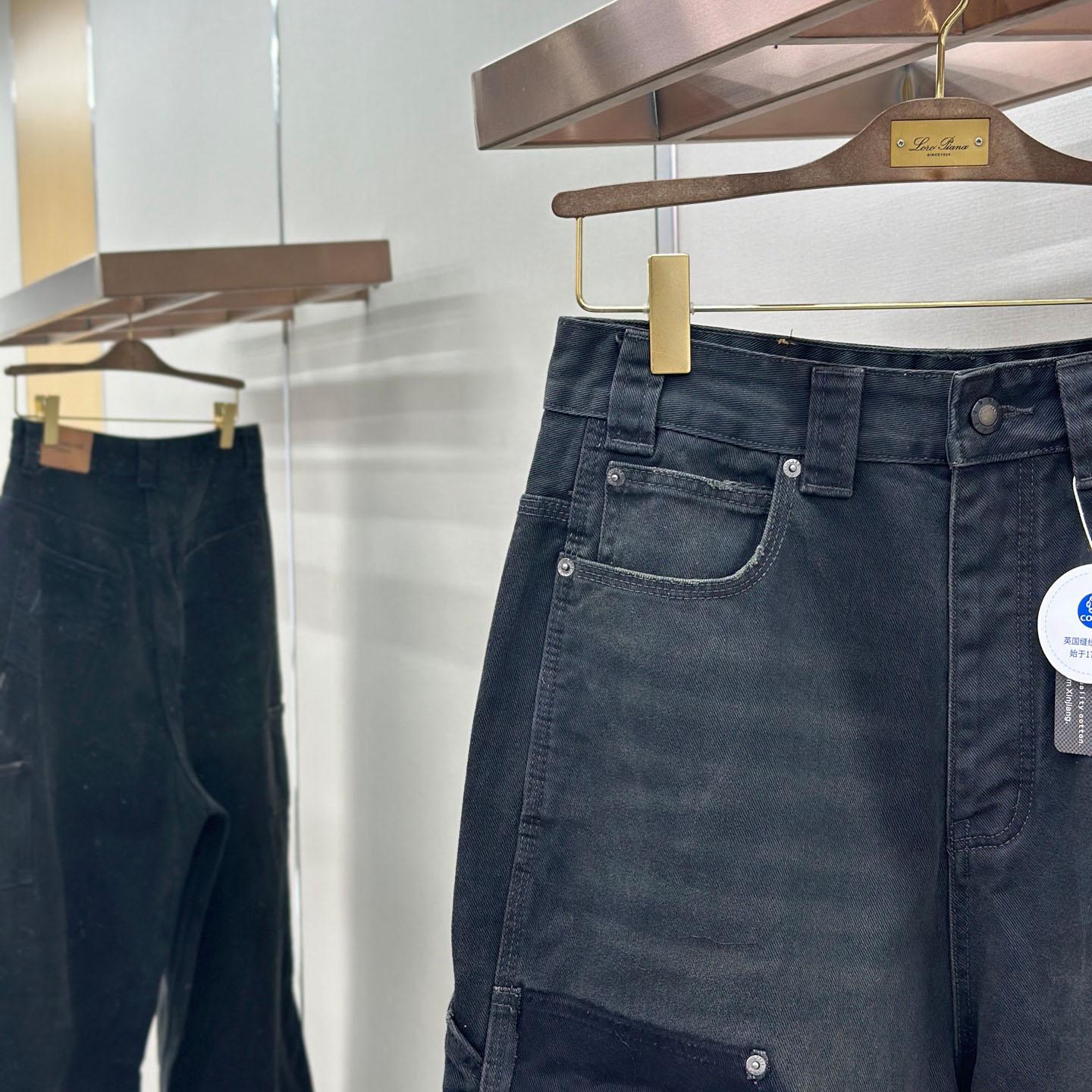 Balenciaga Ripped Off Baggy Jeans - DopestKickz