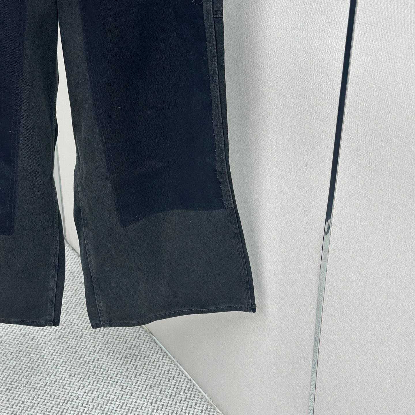 Balenciaga Ripped Off Baggy Jeans - DopestKickz