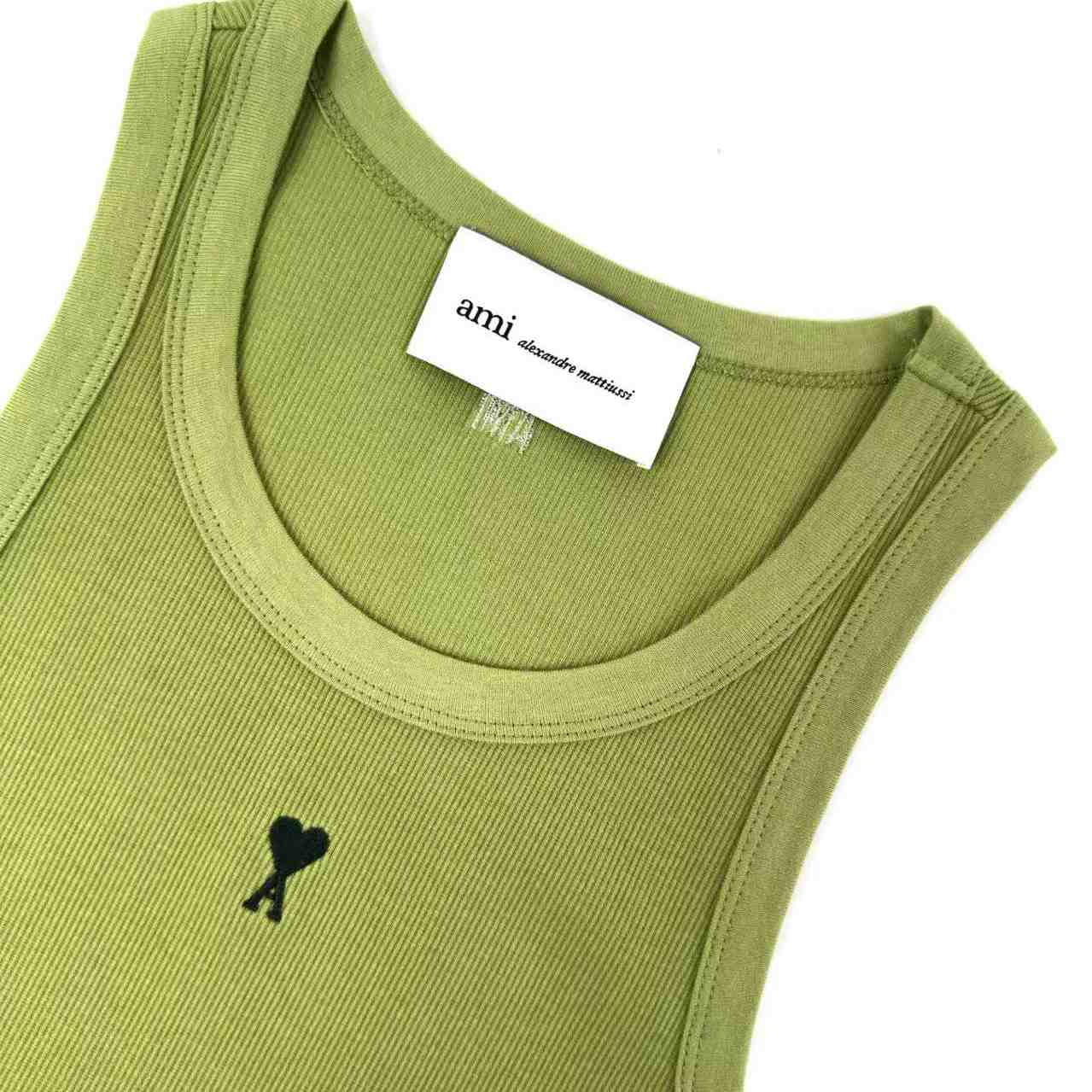 AMI Paris Cotton Ami De Coeur Tanktop - DopestKickz