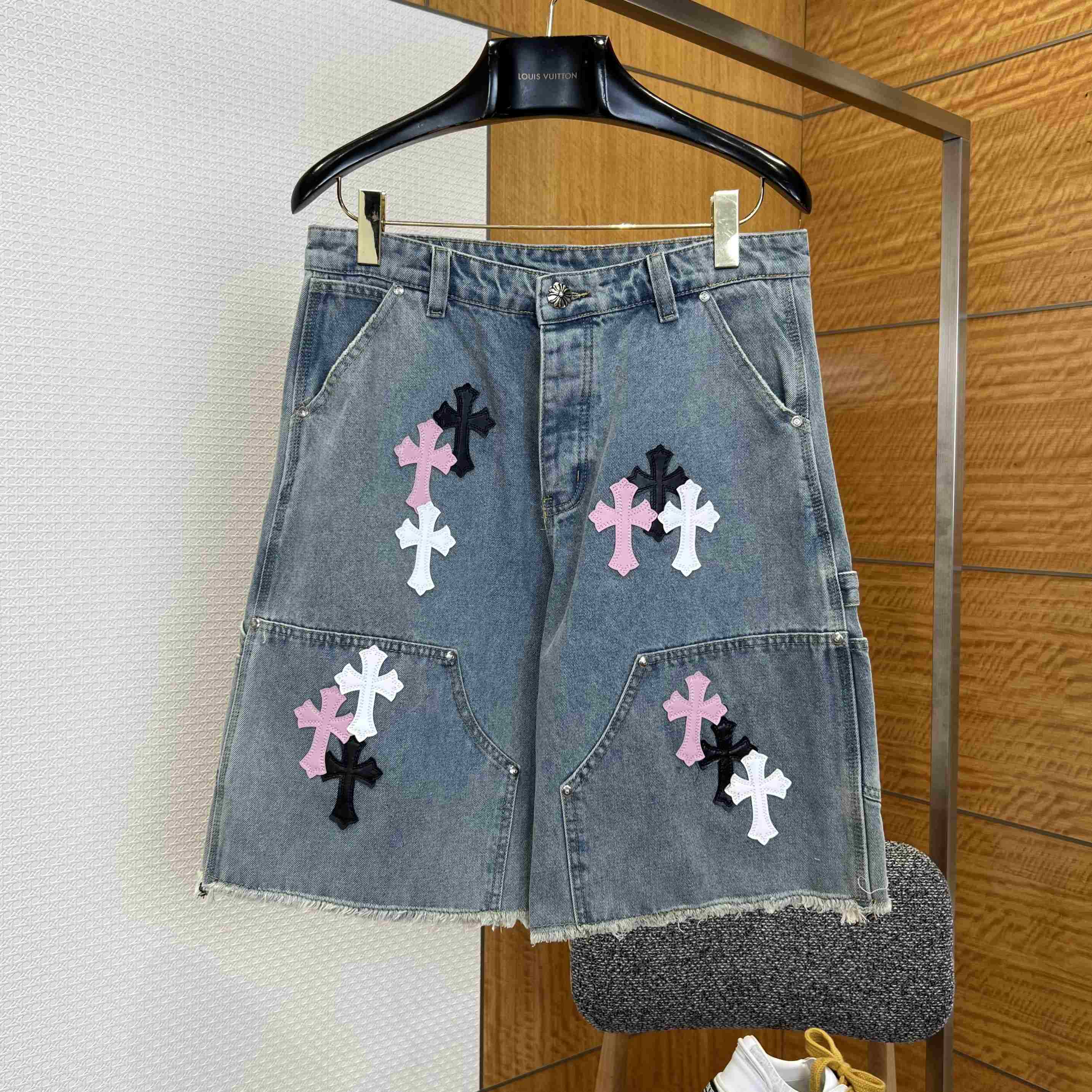 Chrome Hearts Denim Shorts - DopestKickz