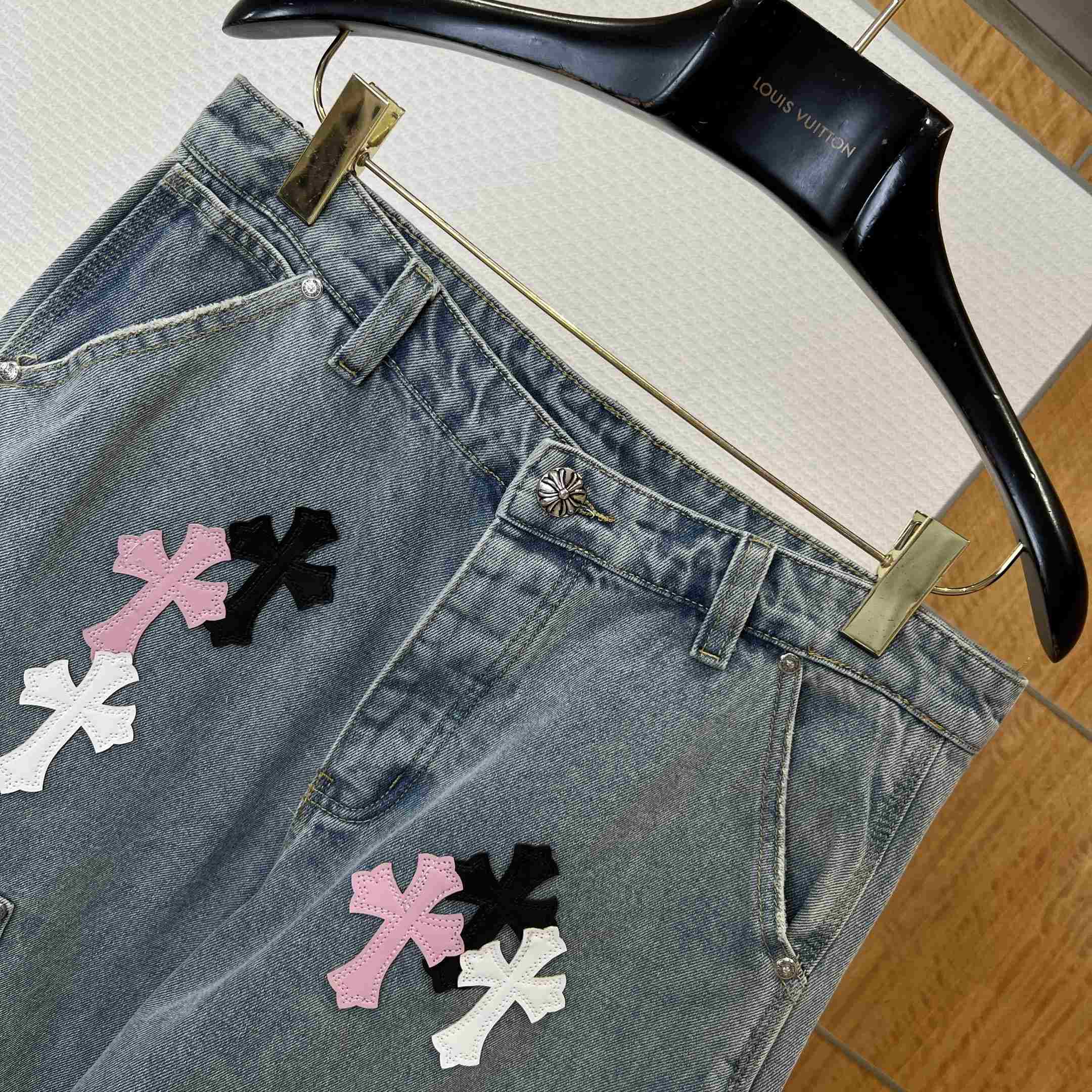 Chrome Hearts Denim Shorts - DopestKickz
