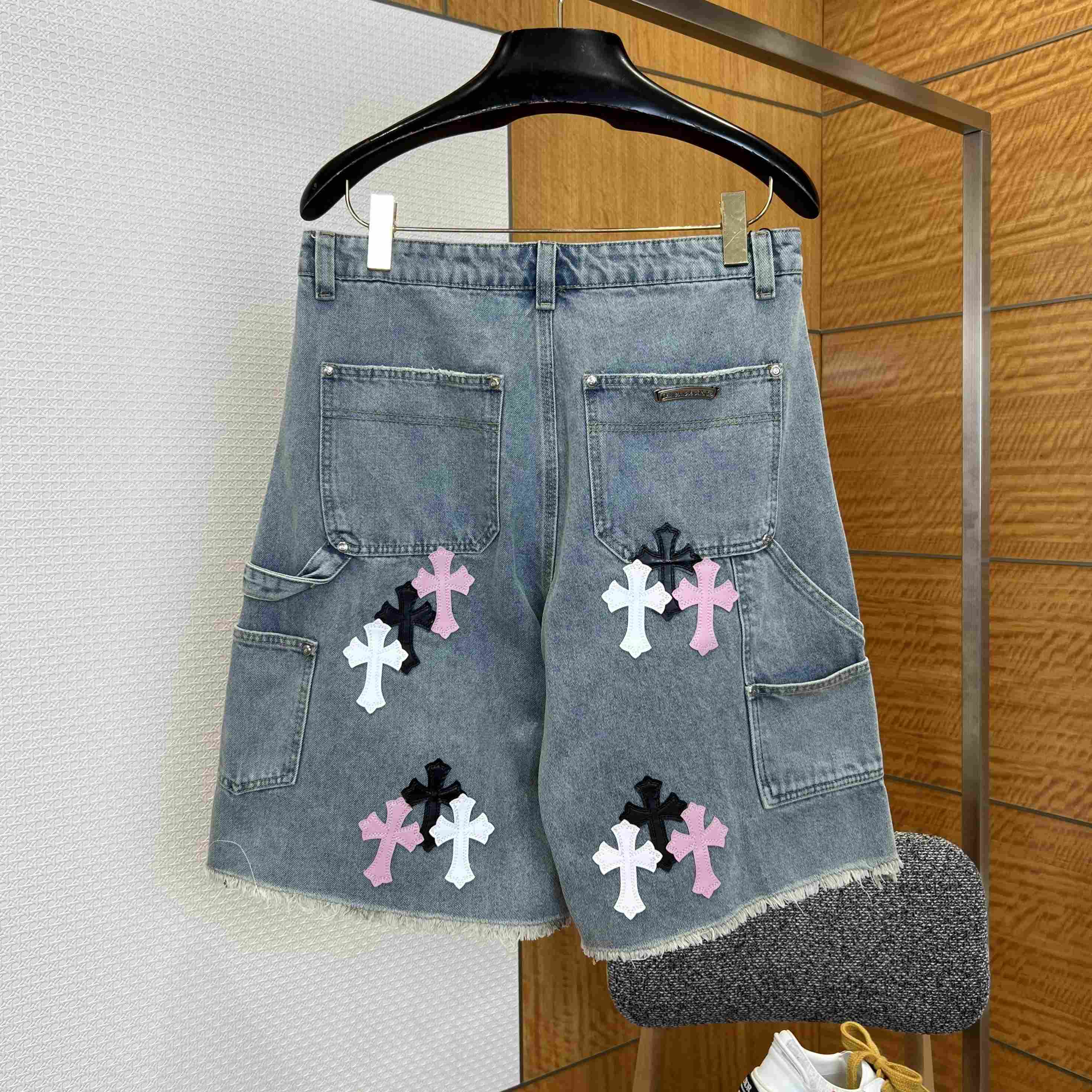 Chrome Hearts Denim Shorts - DopestKickz