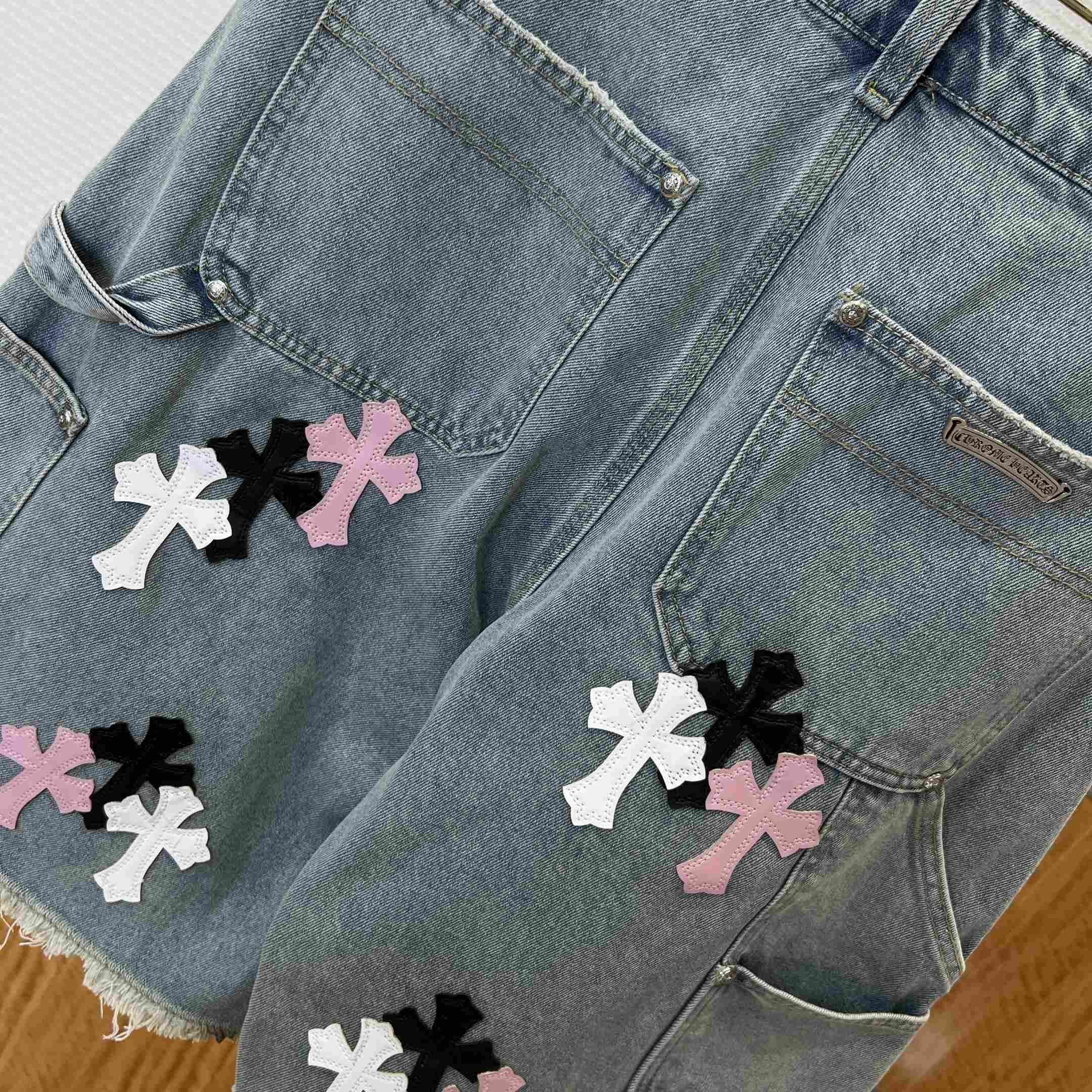 Chrome Hearts Denim Shorts - DopestKickz