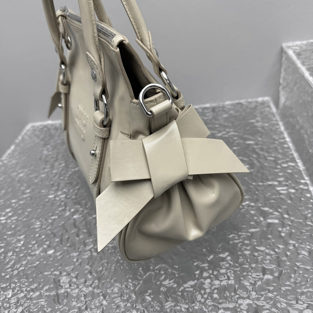 Miu Miu Shiny Leather Top-Handle Bag - DopestKickz