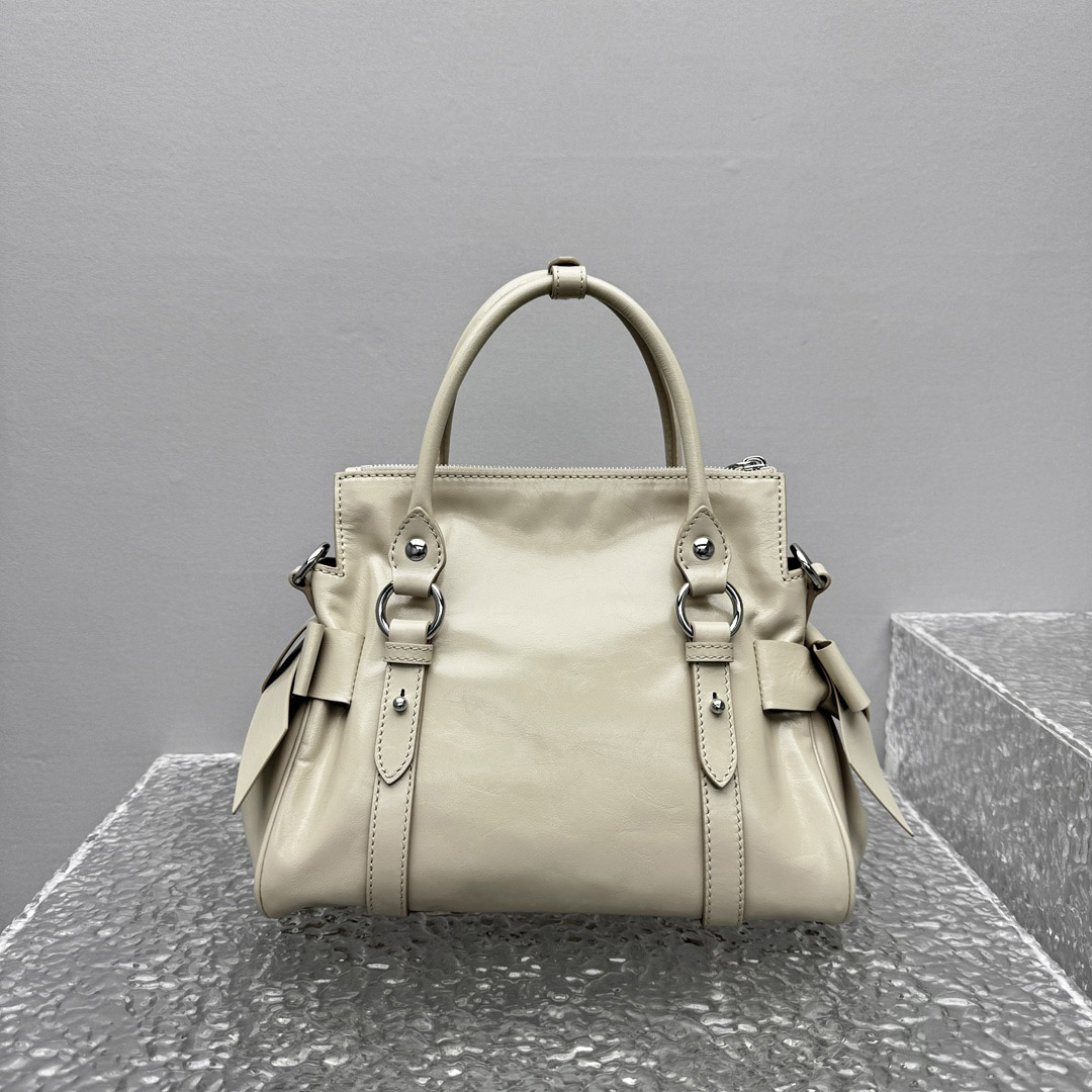 Miu Miu Shiny Leather Top-Handle Bag - DopestKickz