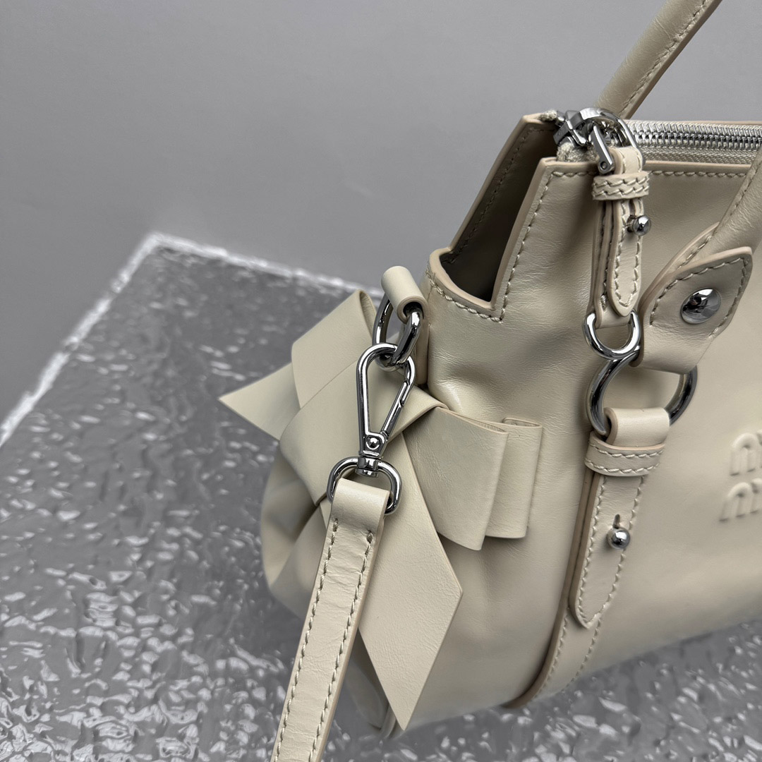 Miu Miu Shiny Leather Top-Handle Bag - DopestKickz