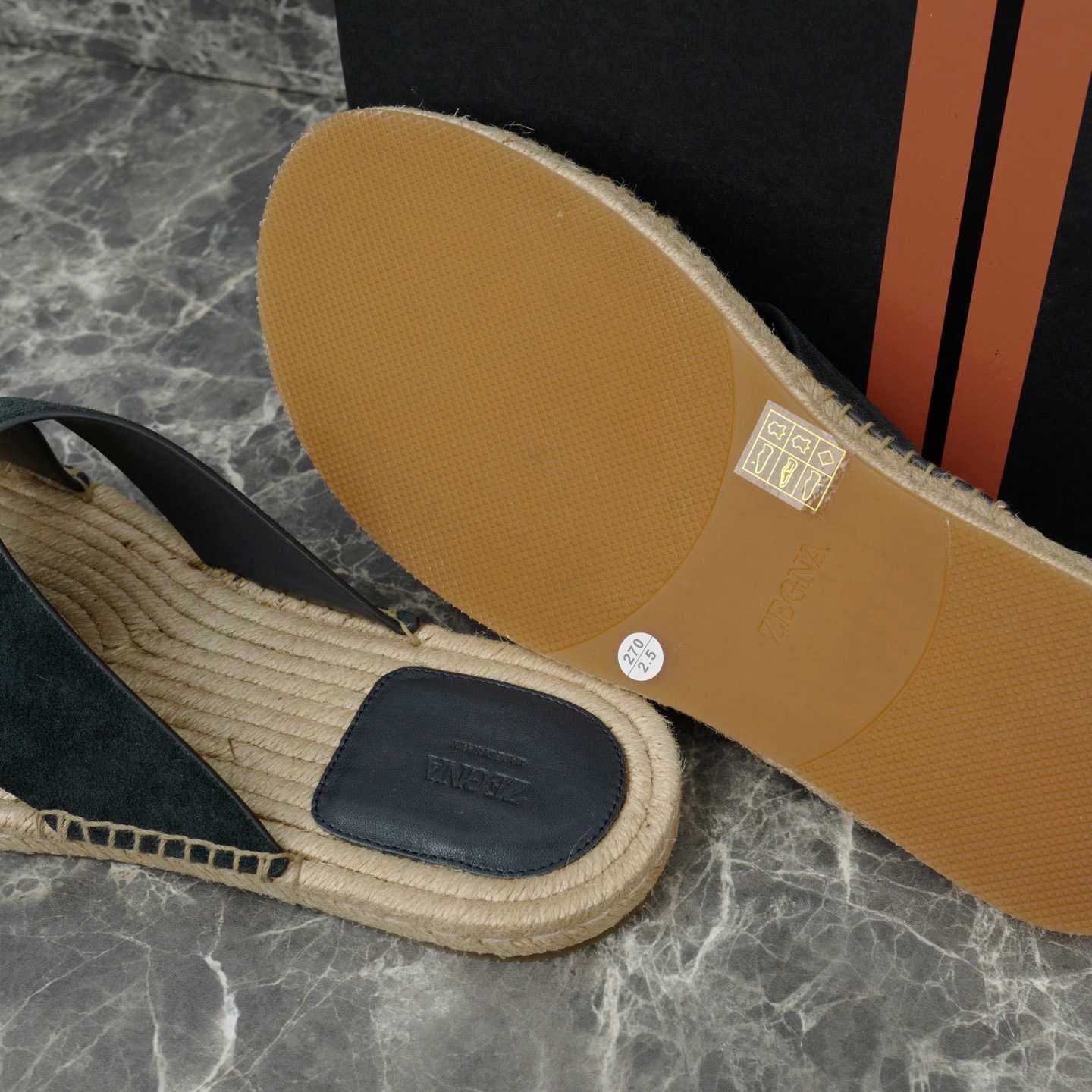 Zegna Crossover-Strap Suede Espadrilles - DopestKickz