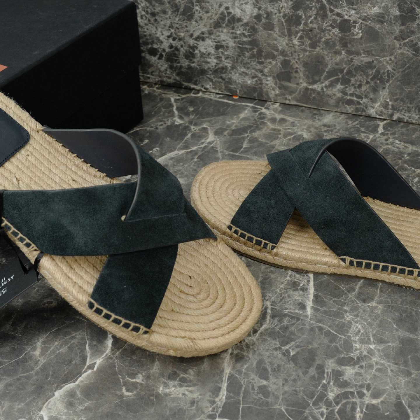Zegna Crossover-Strap Suede Espadrilles - DopestKickz