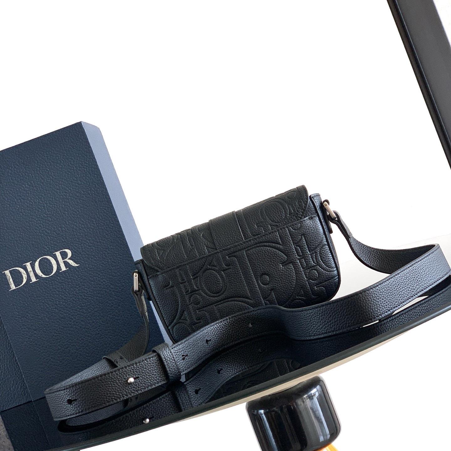 Dior Saddle Heritage Messenger Bag With Flap - DopestKickz