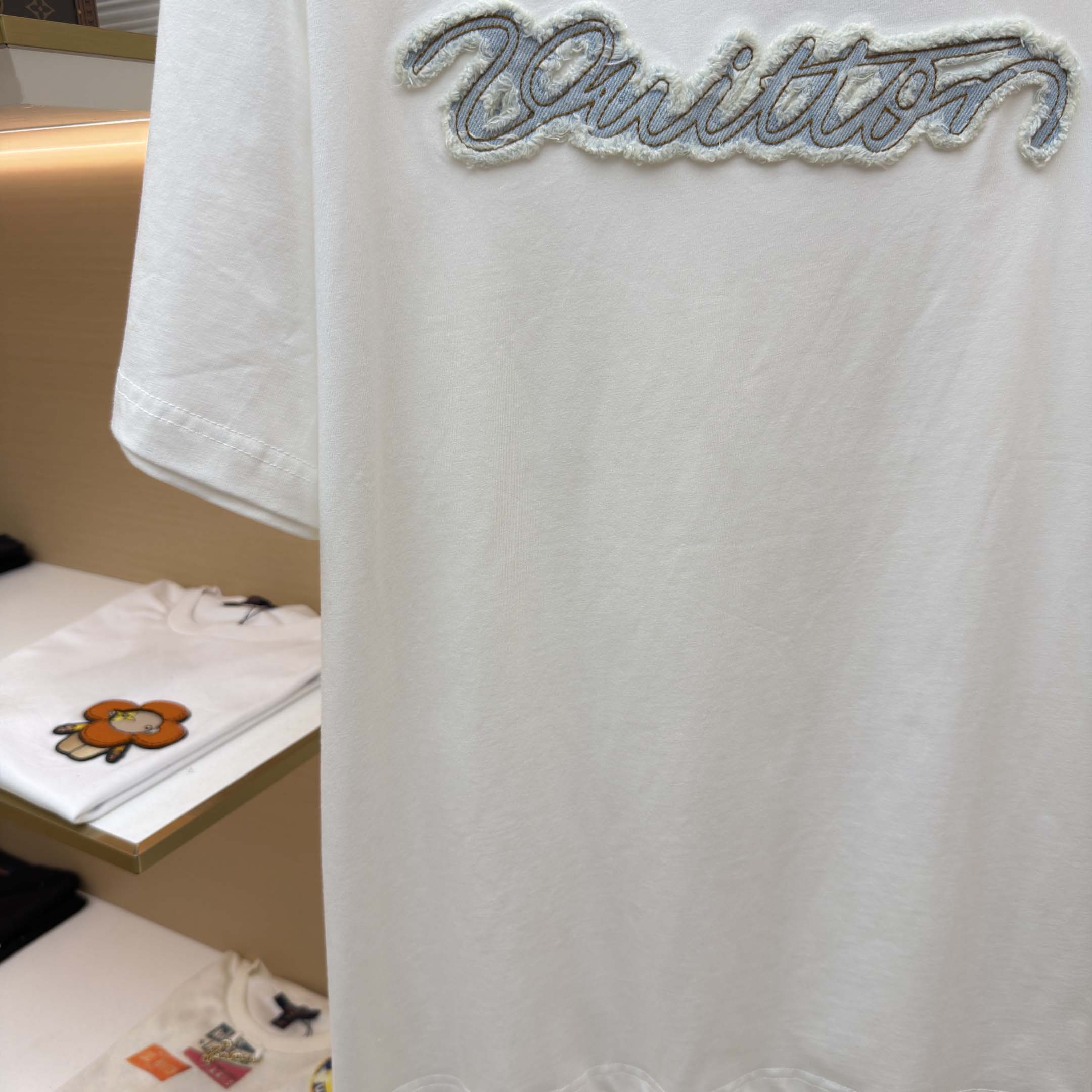 Louis Vuitton Denim Signature T-Shirt    - DopestKickz