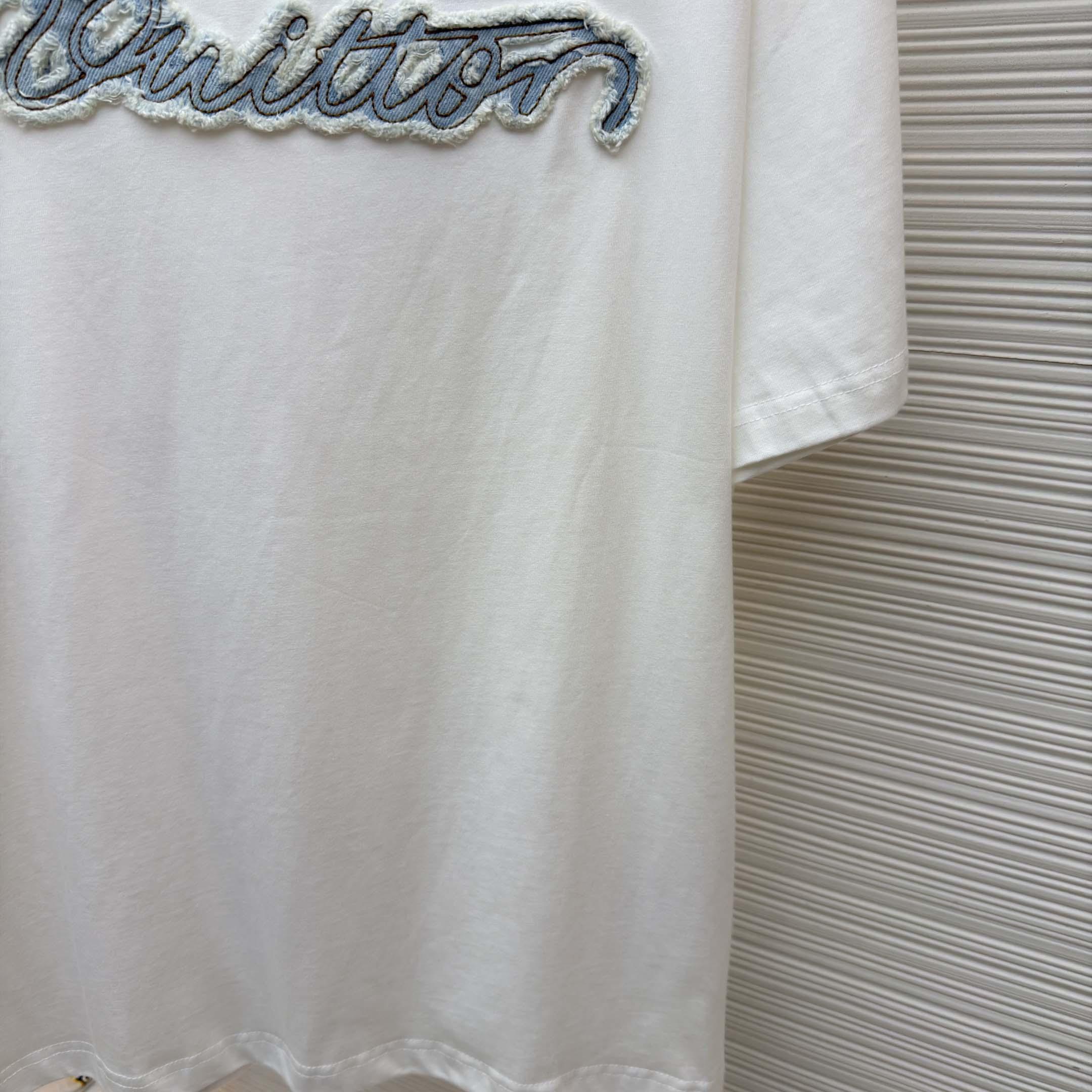 Louis Vuitton Denim Signature T-Shirt    - DopestKickz