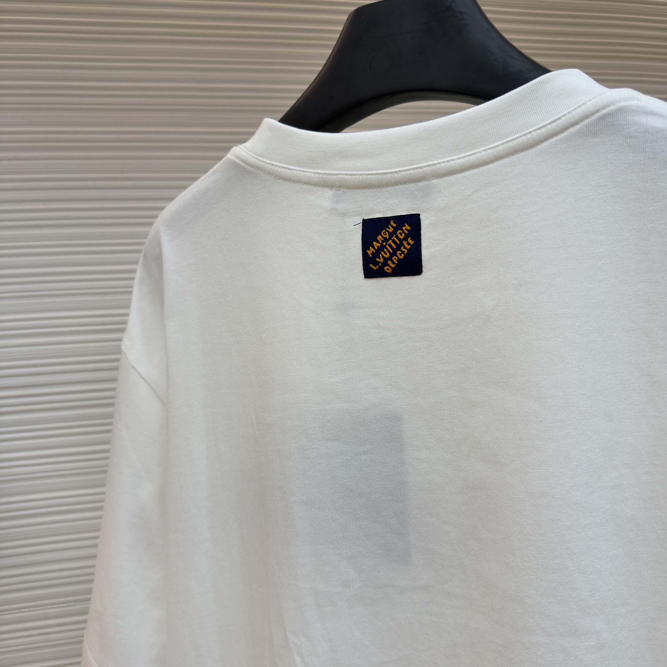 Louis Vuitton Denim Signature T-Shirt    - DopestKickz