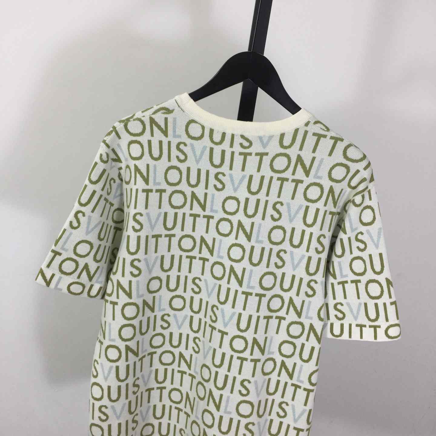 Louis Vuitton Jacquard Signature Short-Sleeved Crewneck   1AJTX2 - DopestKickz