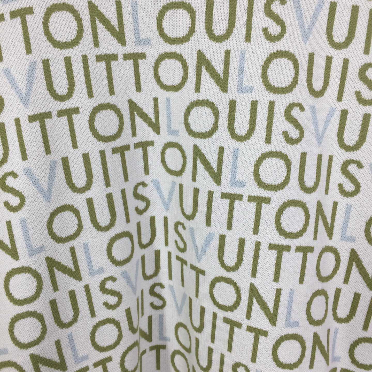 Louis Vuitton Jacquard Signature Short-Sleeved Crewneck   1AJTX2 - DopestKickz