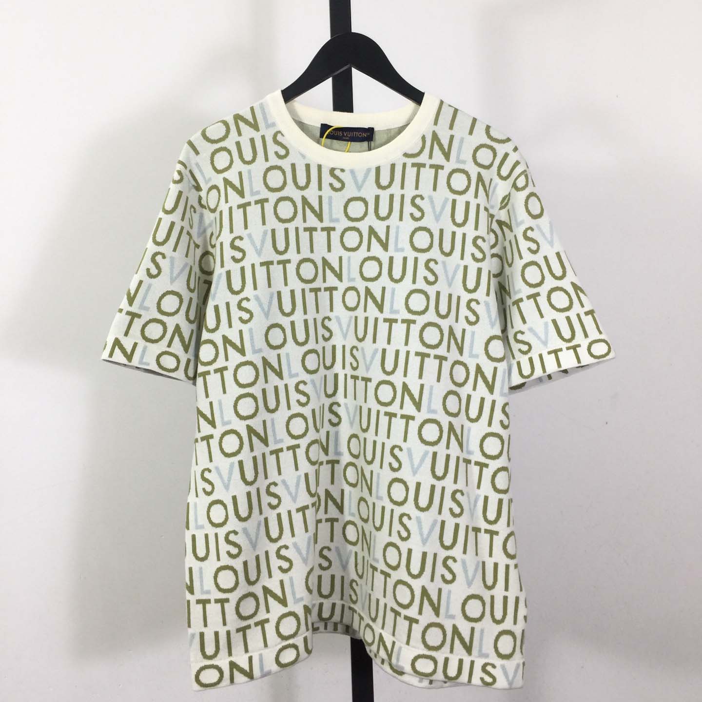 Louis Vuitton Jacquard Signature Short-Sleeved Crewneck   1AJTX2 - DopestKickz
