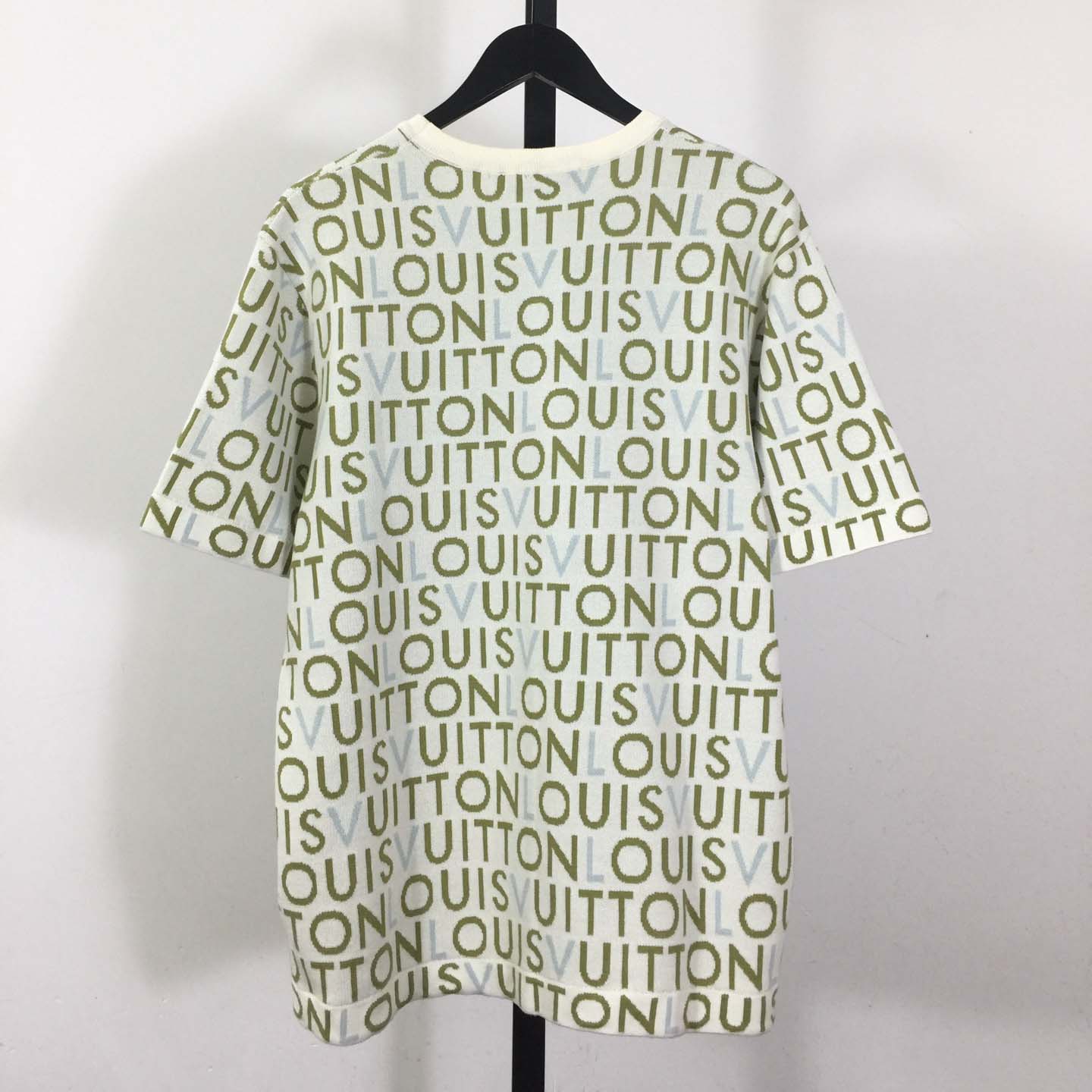 Louis Vuitton Jacquard Signature Short-Sleeved Crewneck   1AJTX2 - DopestKickz