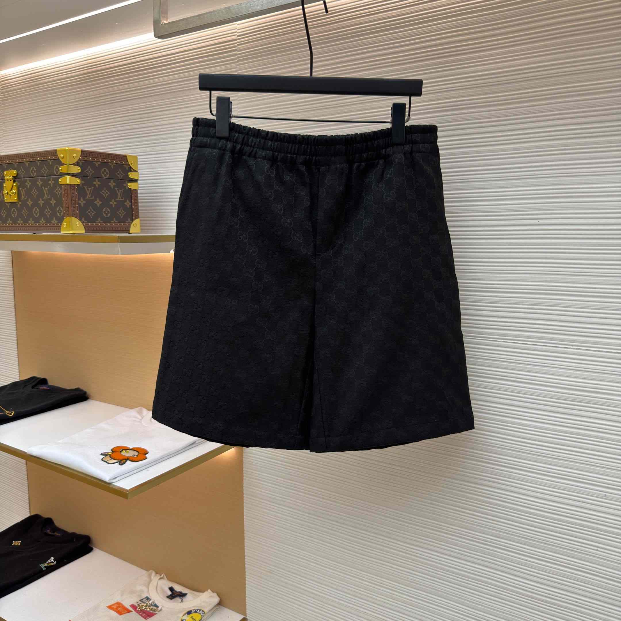 Gucci GG Canvas Linen Blen Shorts - DopestKickz