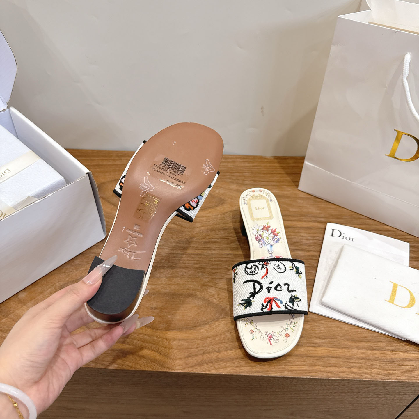 Dior Dioriviera Dway Heeled Slide - DopestKickz