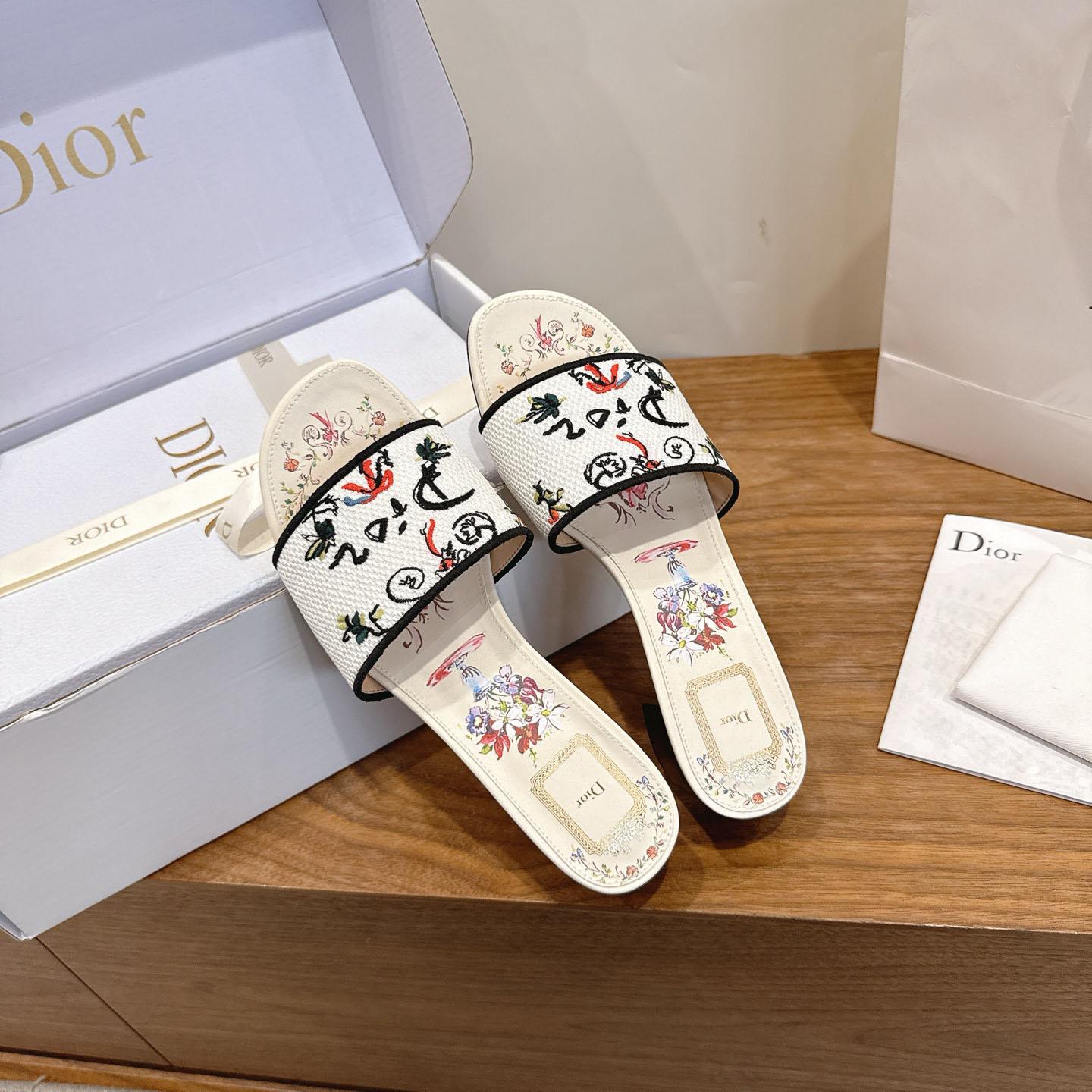 Dior Dioriviera Dway Heeled Slide - DopestKickz