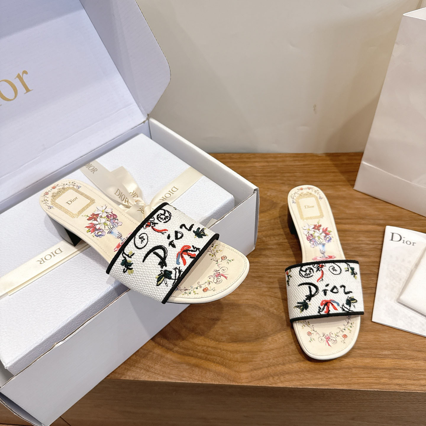 Dior Dioriviera Dway Heeled Slide - DopestKickz