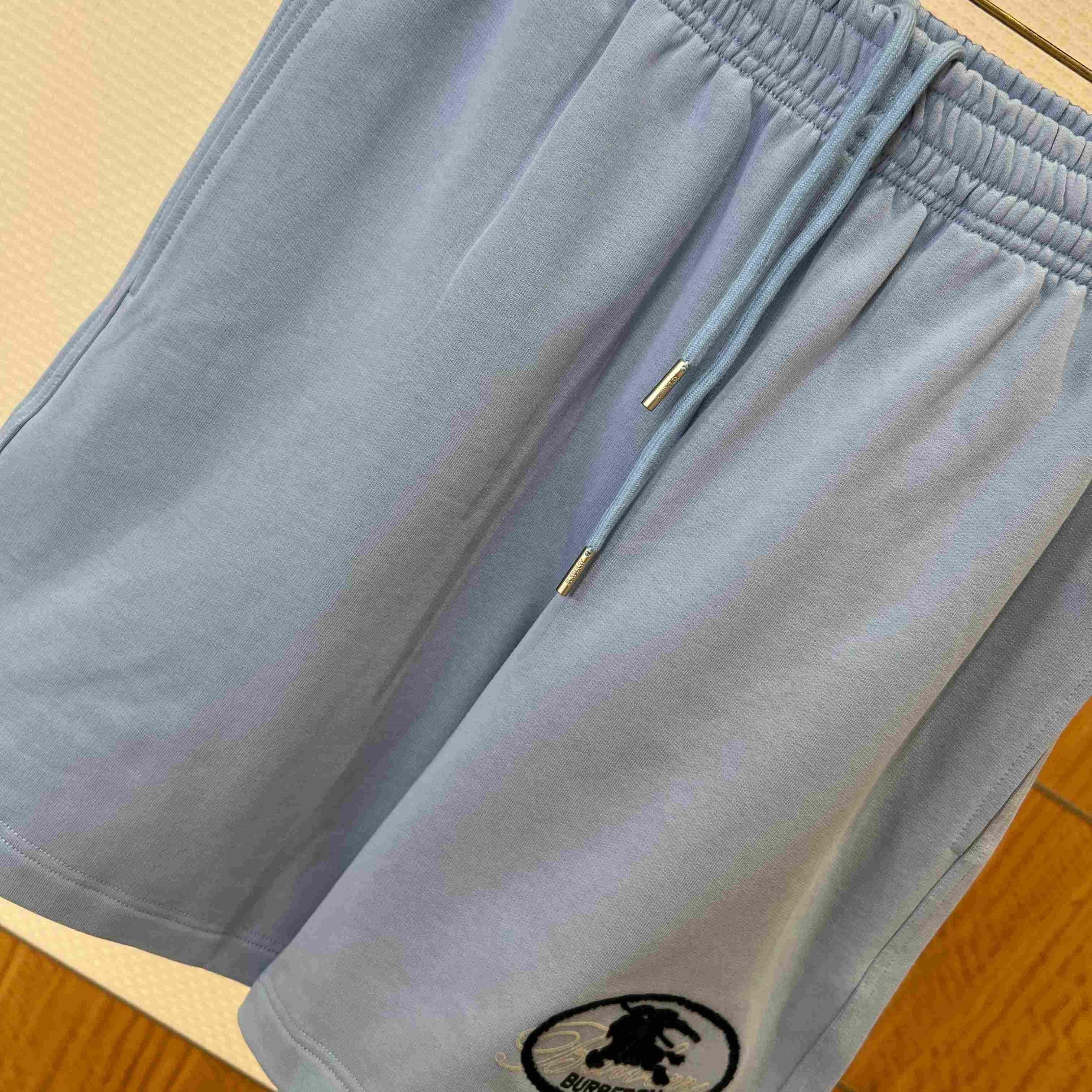 Burberry Knight Stamp Cotton Shorts - DopestKickz