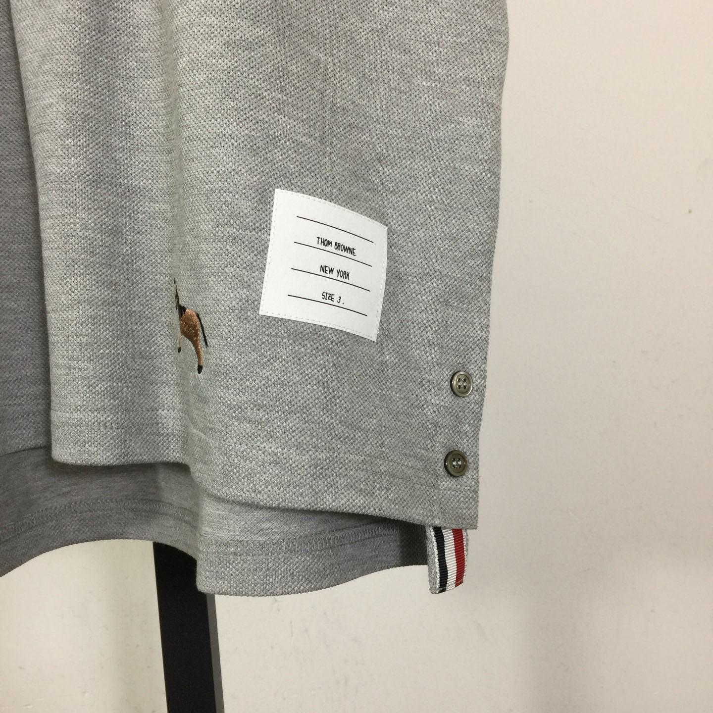 Thom Browne Lunar New Year Pique Horse Embroidery Polo - DopestKickz