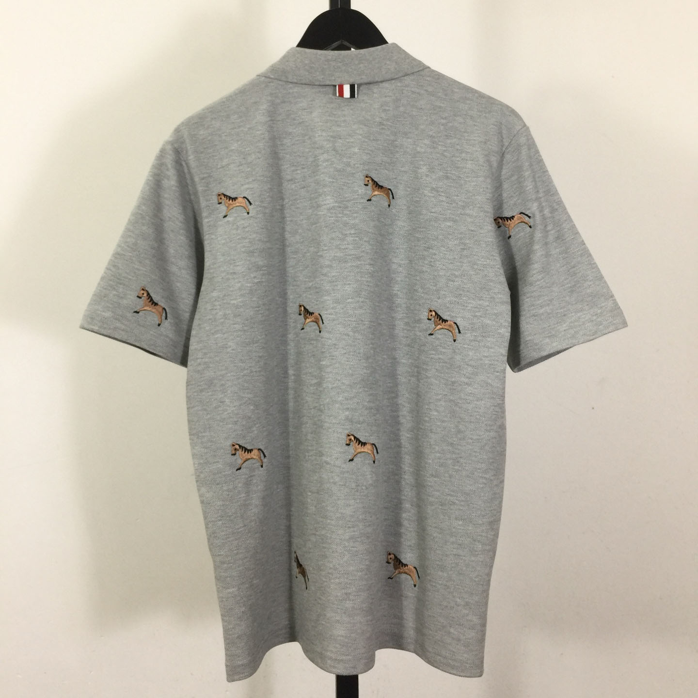 Thom Browne Lunar New Year Pique Horse Embroidery Polo - DopestKickz