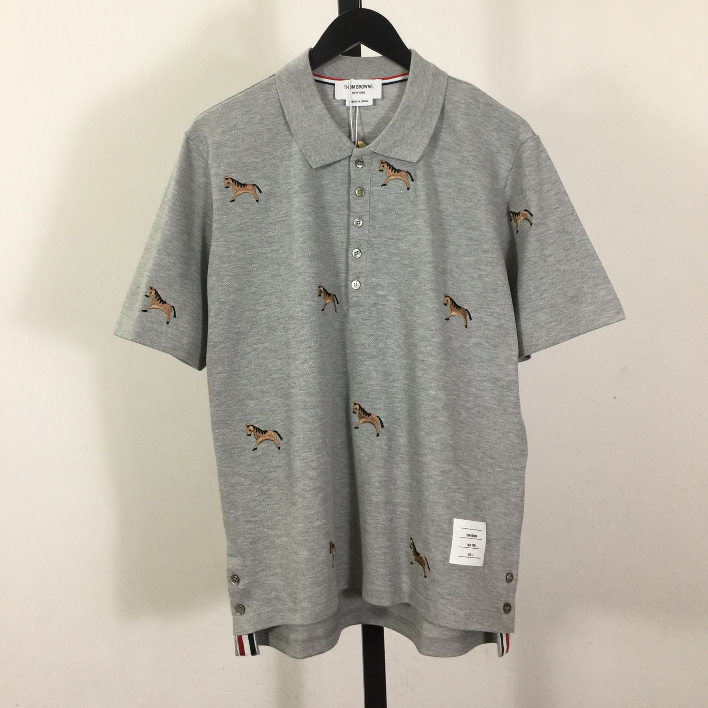 Thom Browne Lunar New Year Pique Horse Embroidery Polo - DopestKickz
