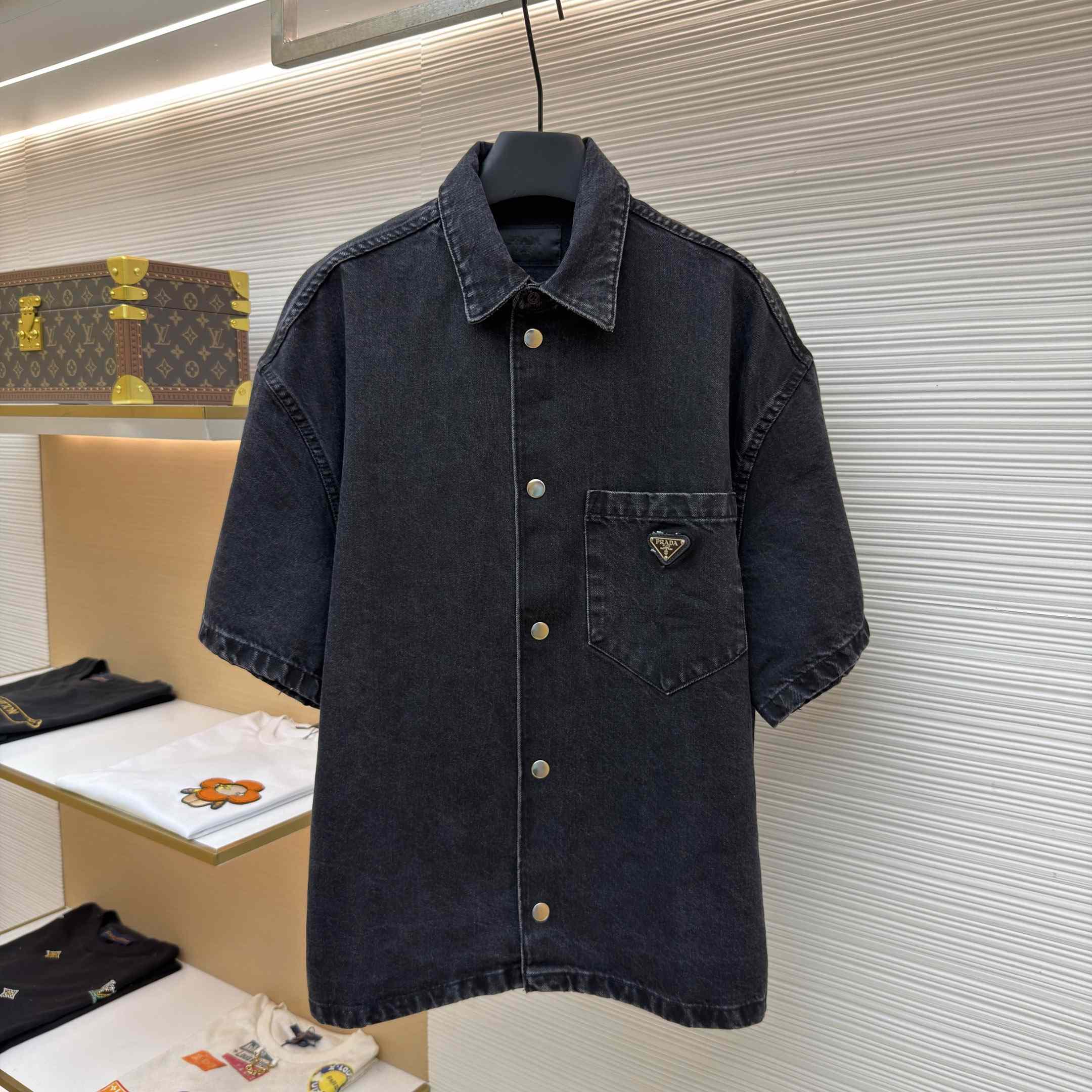 Prada Denim Shirt - DopestKickz