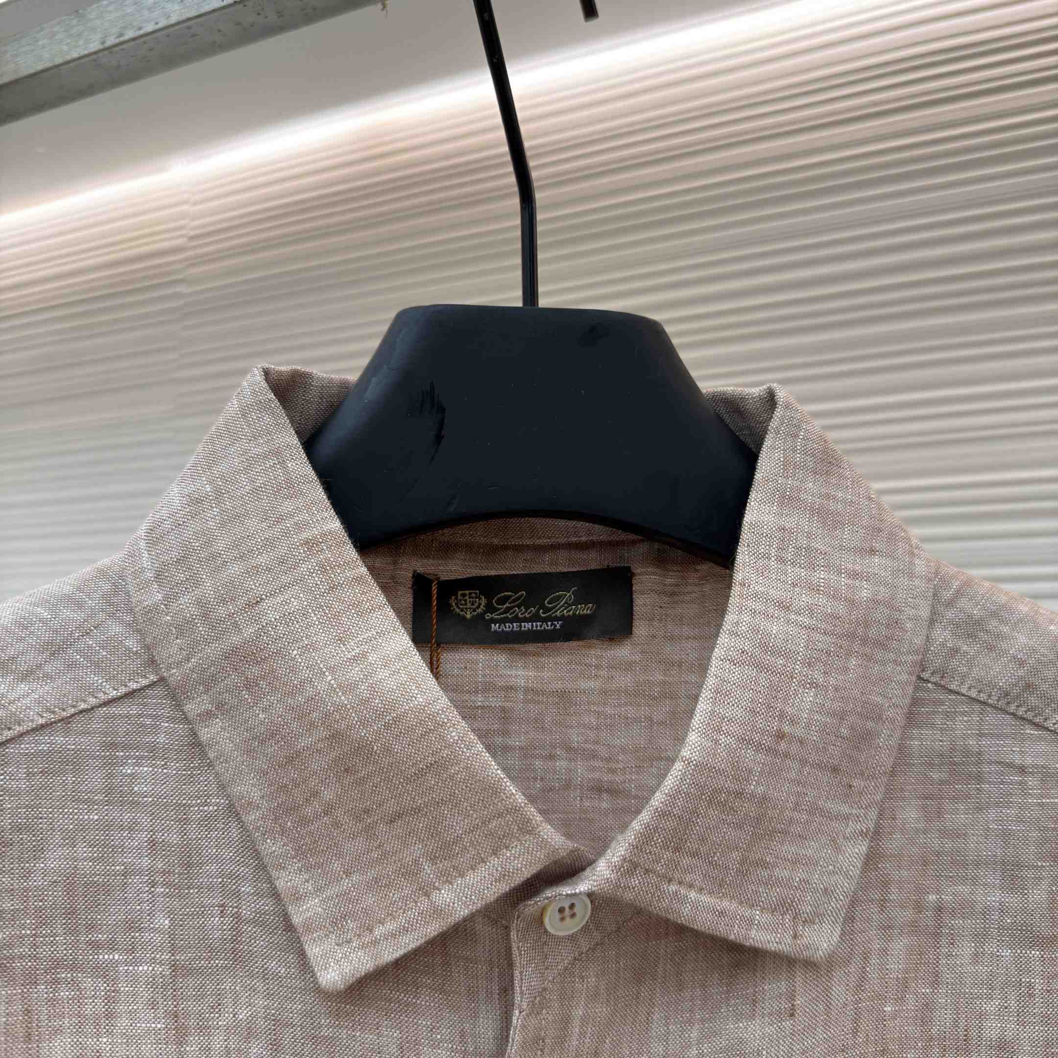 Loro Piana André Mélange Slub Linen Shirt - DopestKickz