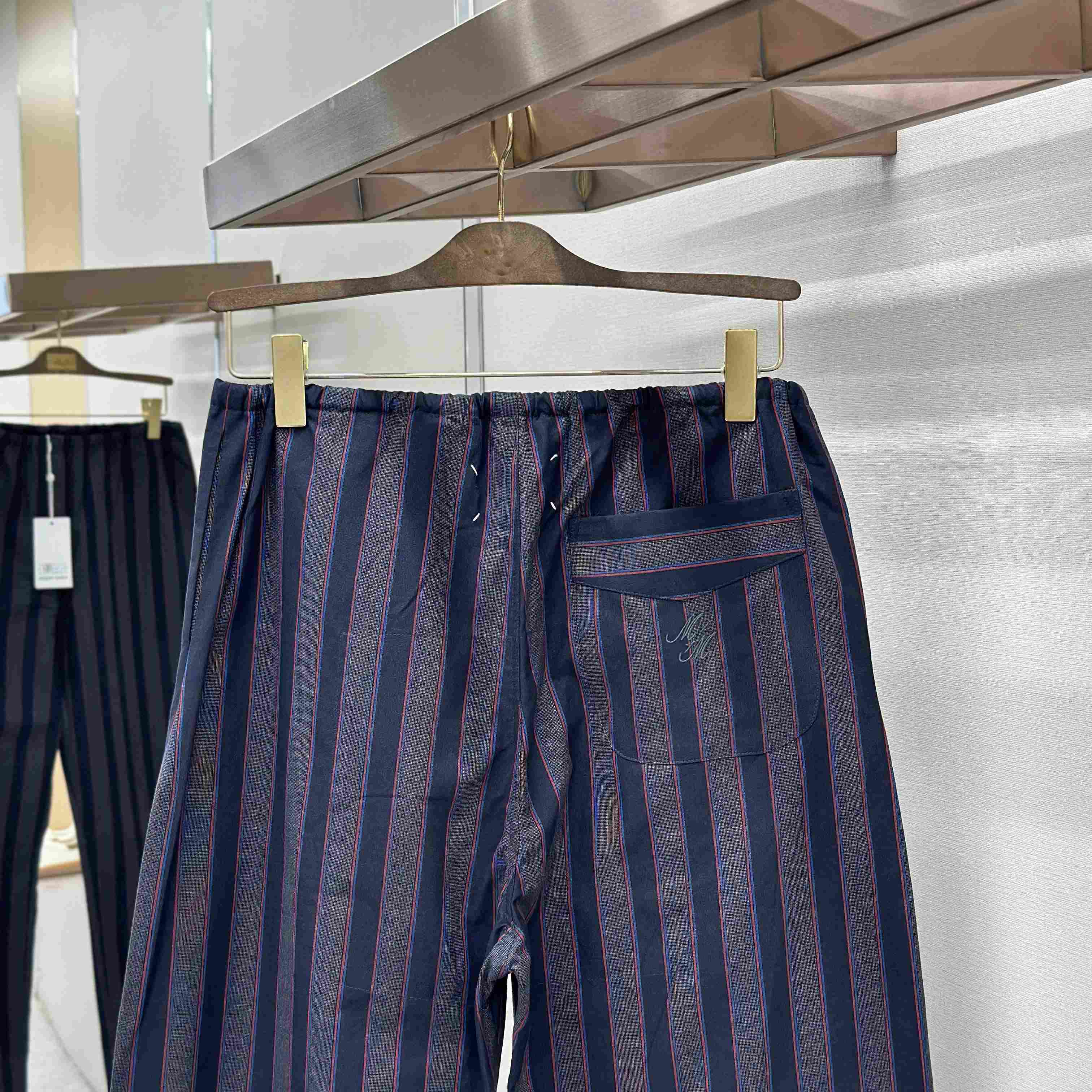 Maison Margiela Natural Striped Pocket Pants - DopestKickz