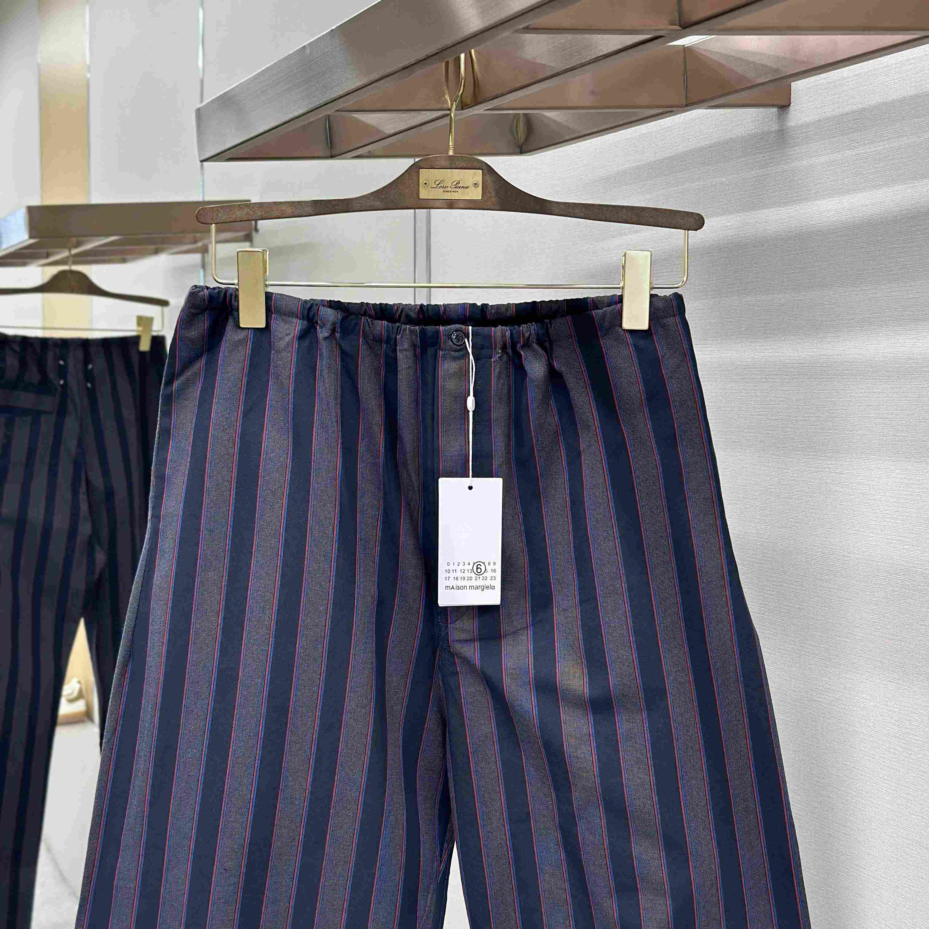 Maison Margiela Natural Striped Pocket Pants - DopestKickz
