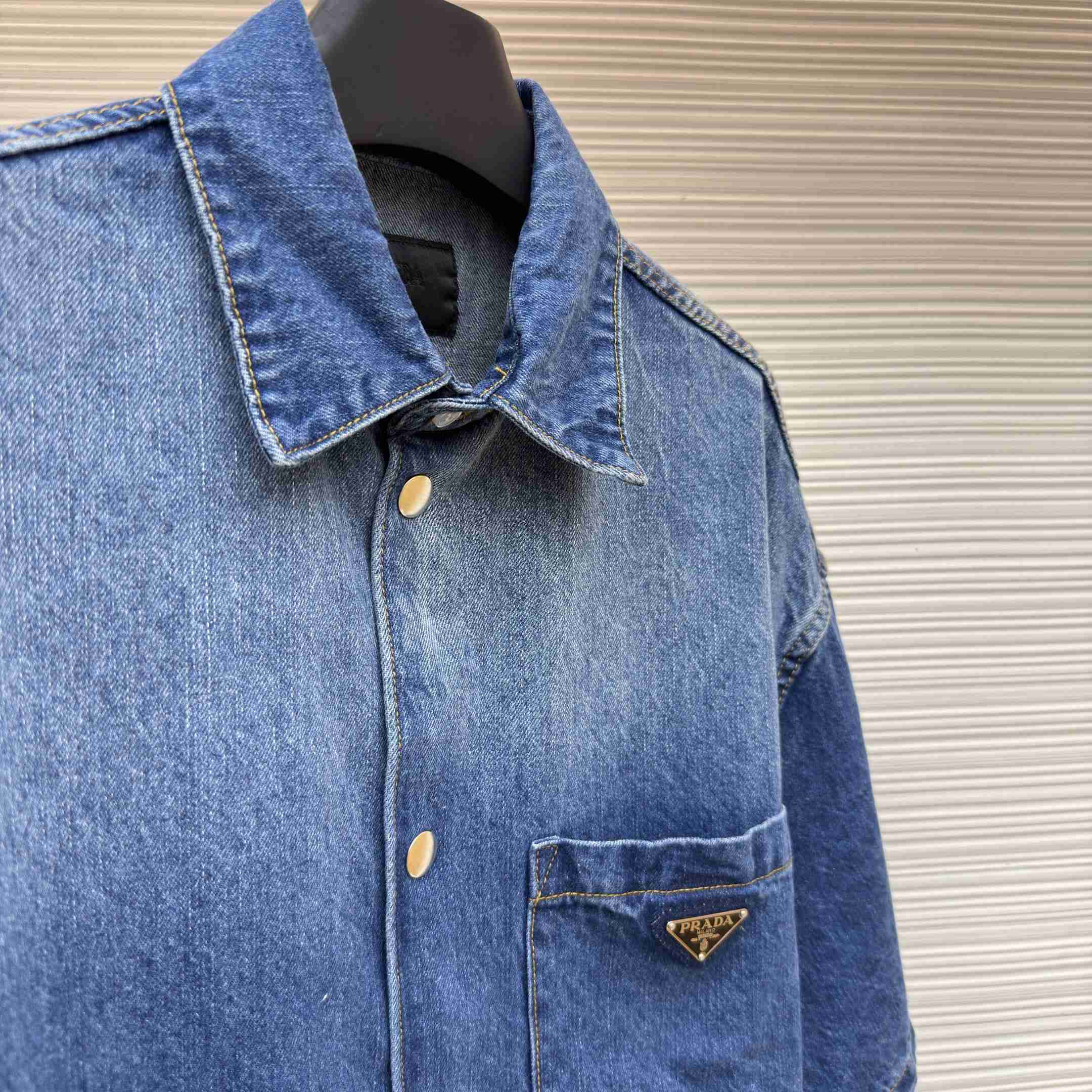 Prada Denim Shirt - DopestKickz