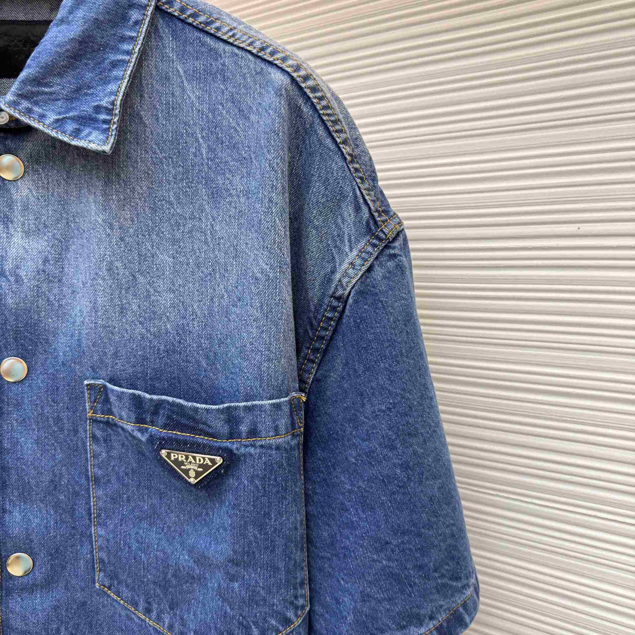 Prada Denim Shirt - DopestKickz