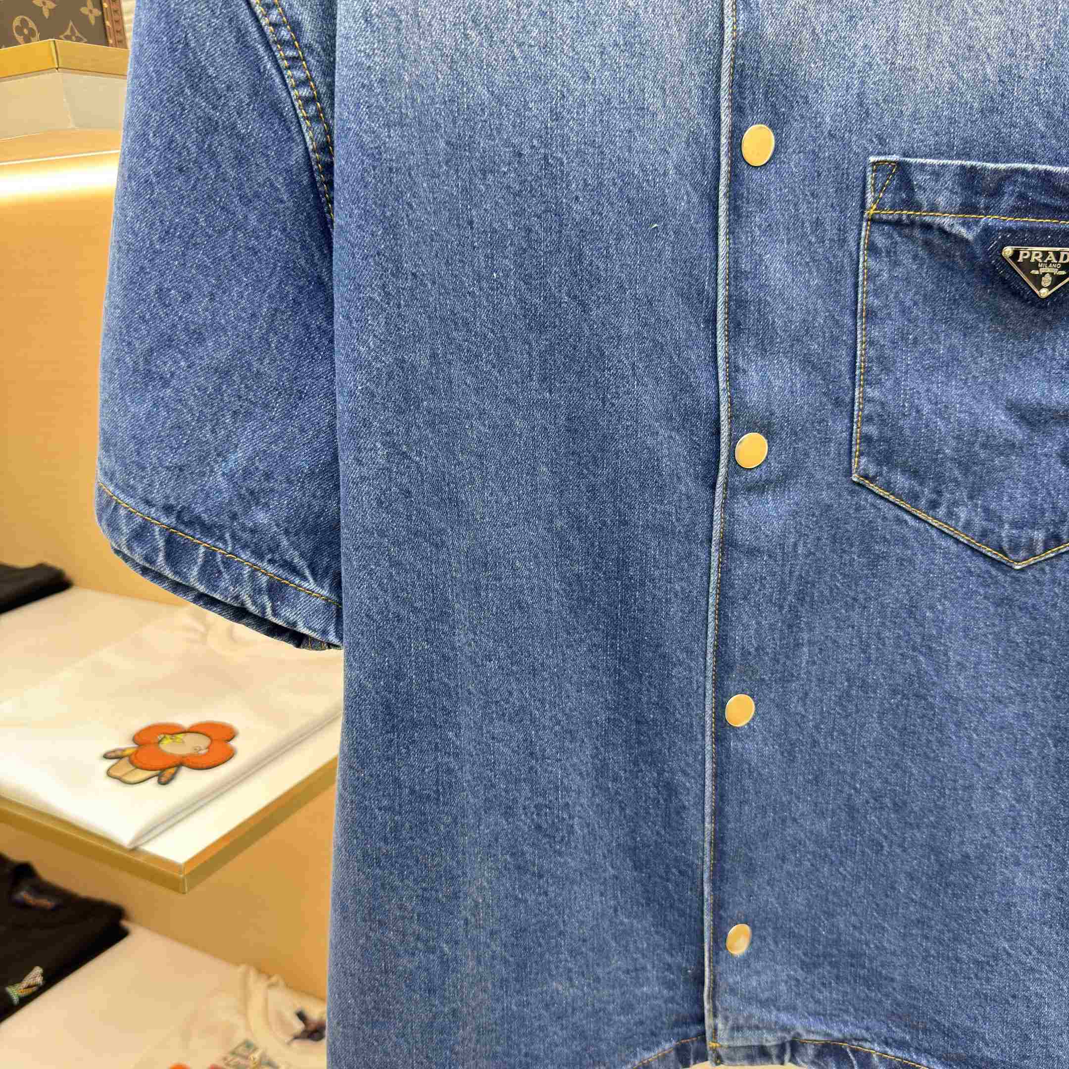 Prada Denim Shirt - DopestKickz