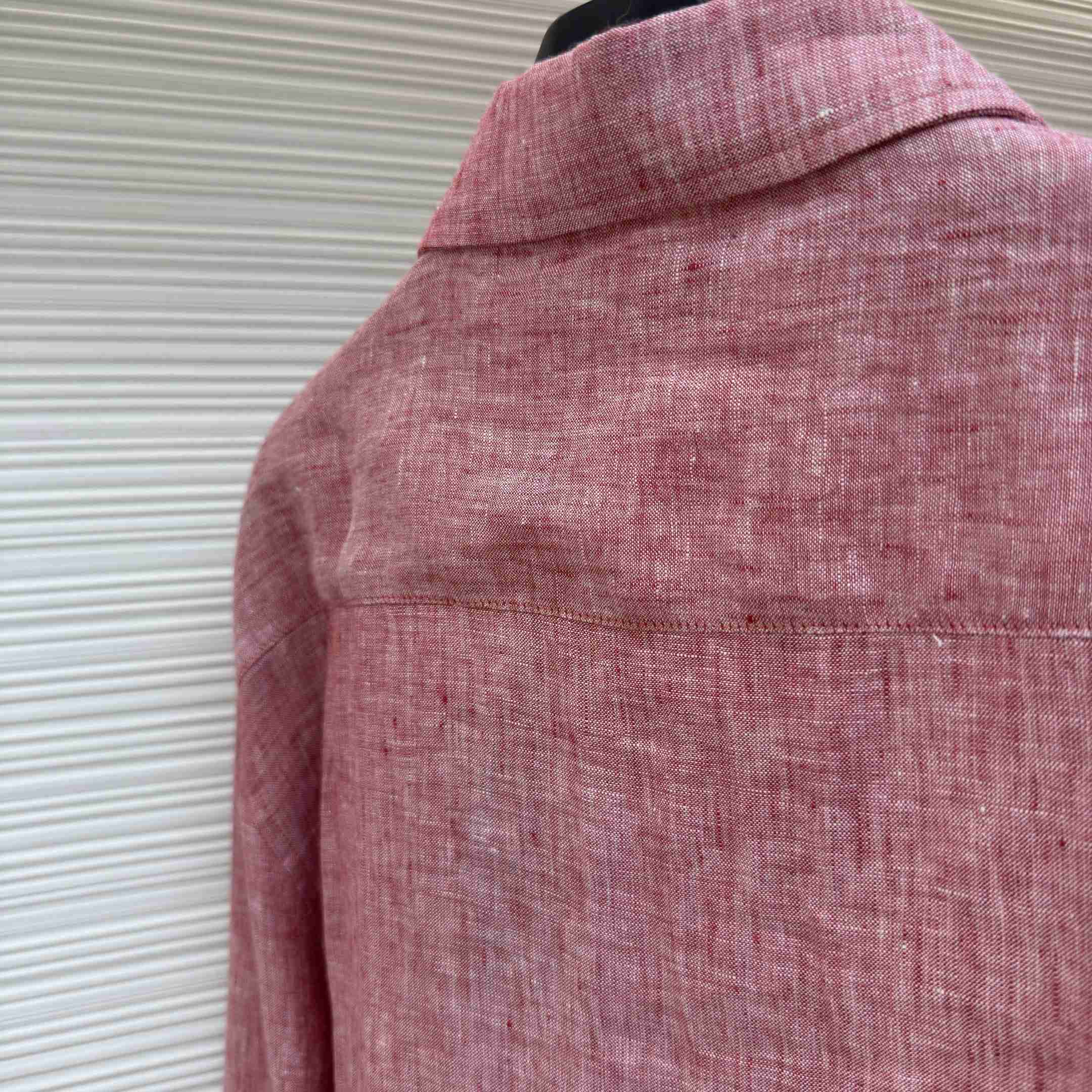 Loro Piana André Mélange Slub Linen Shirt - DopestKickz