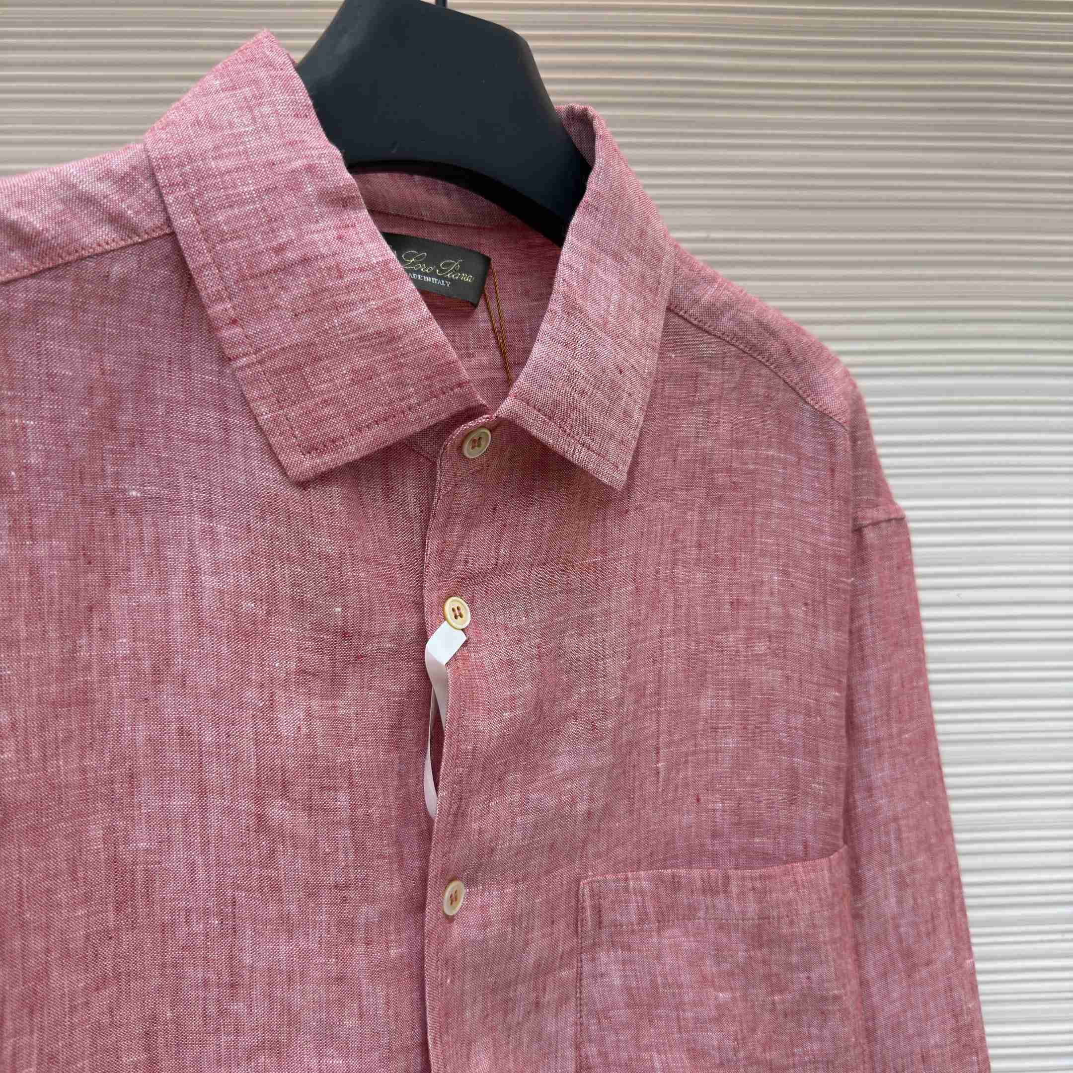 Loro Piana André Mélange Slub Linen Shirt - DopestKickz
