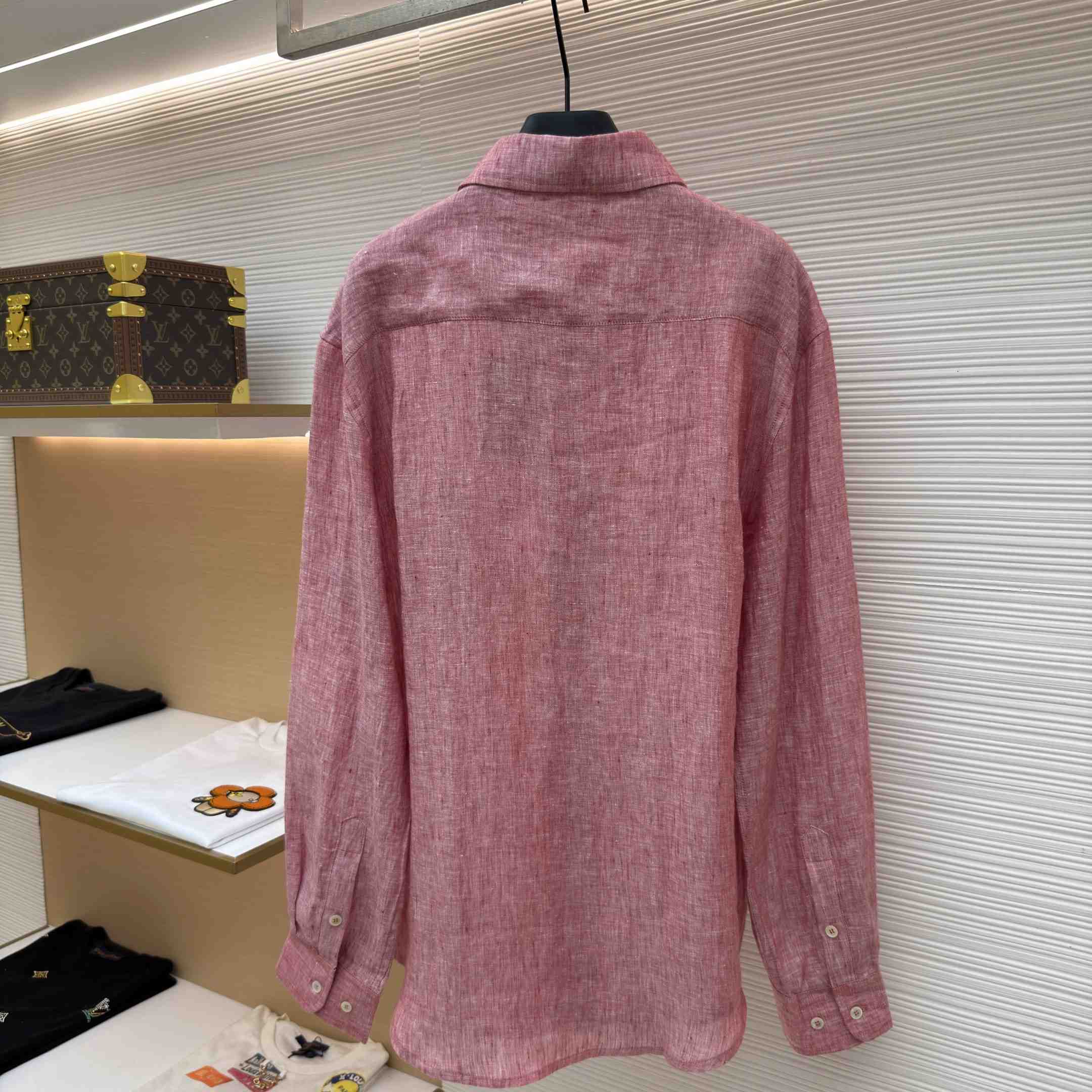Loro Piana André Mélange Slub Linen Shirt - DopestKickz