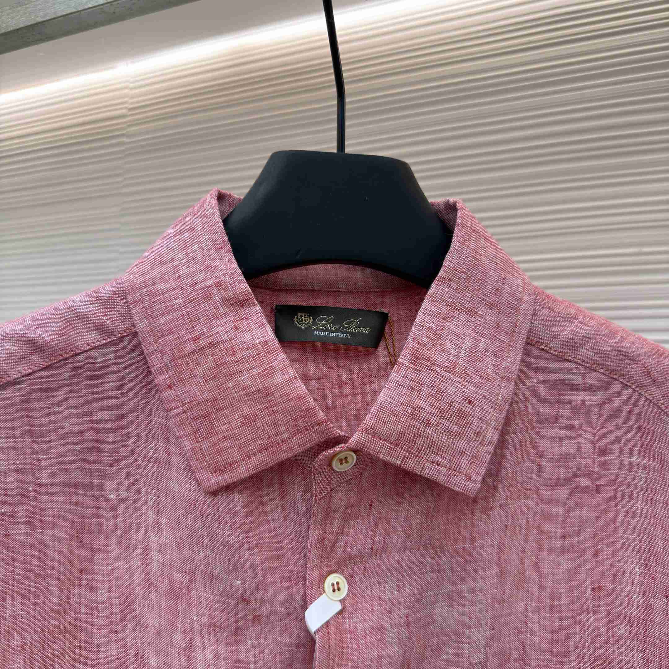 Loro Piana André Mélange Slub Linen Shirt - DopestKickz