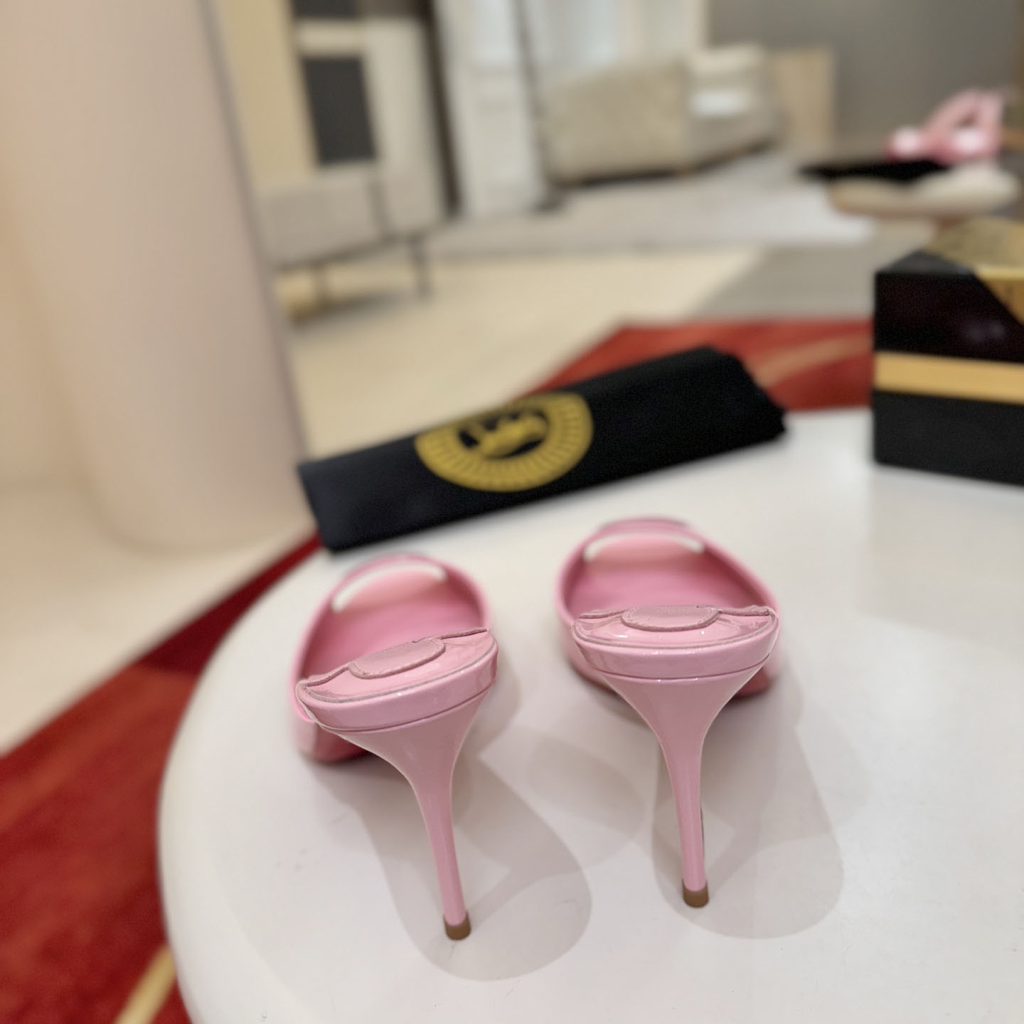 Christian Louboutin Me Dolly 100MM Patent Leather Mules - DopestKickz