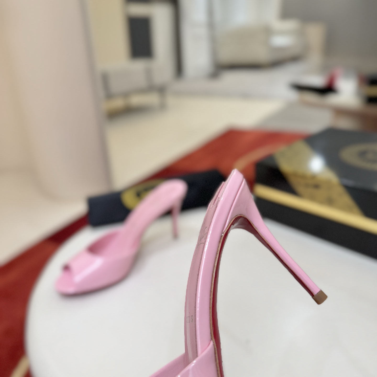 Christian Louboutin Me Dolly 100MM Patent Leather Mules - DopestKickz