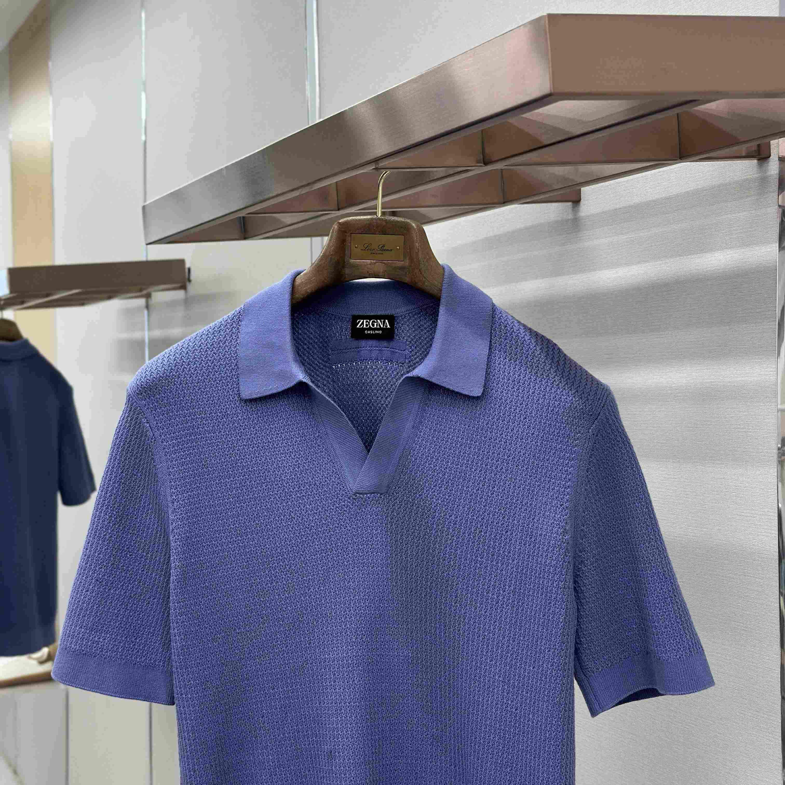 Zegna Lilac Premium Cotton Polo Shirt - DopestKickz