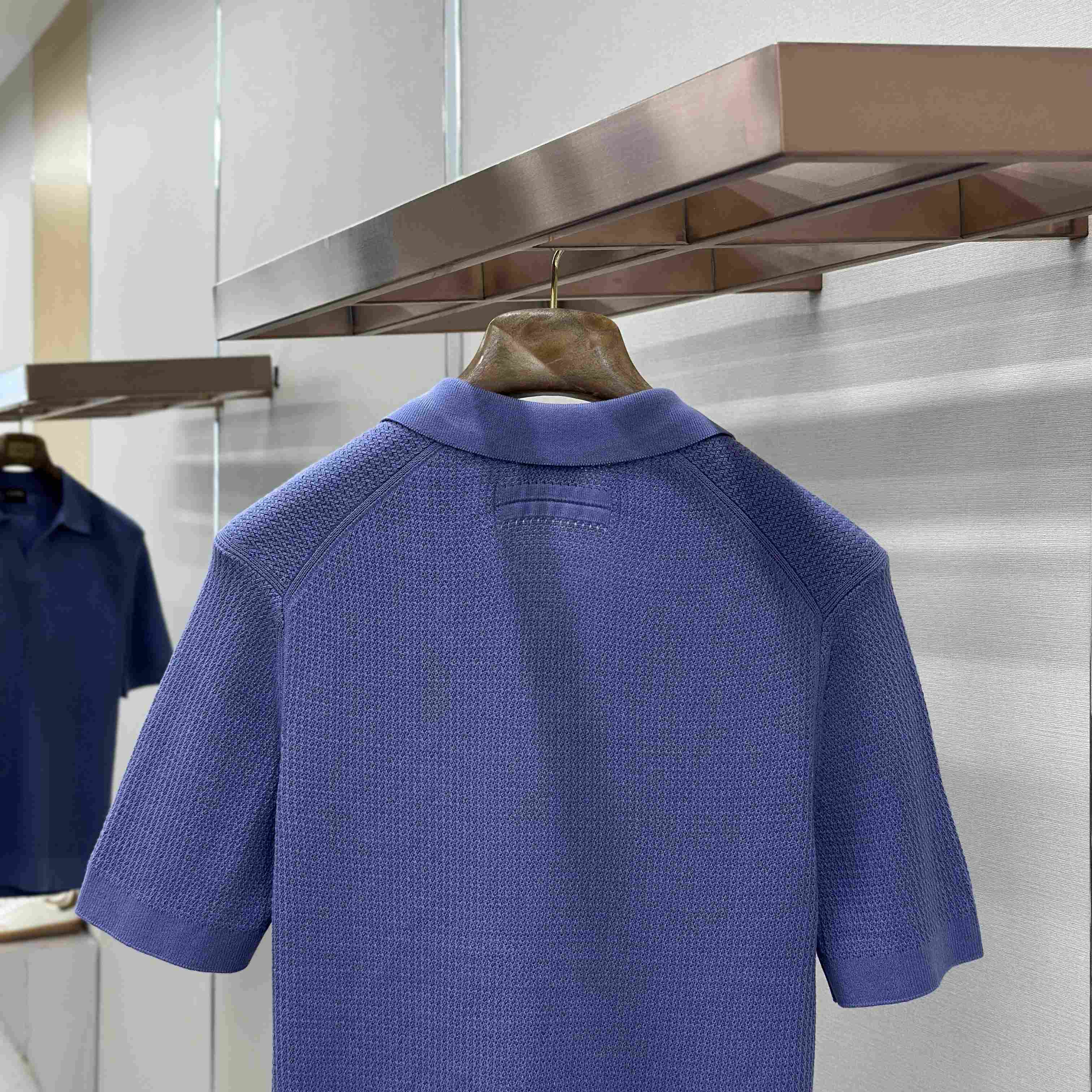 Zegna Lilac Premium Cotton Polo Shirt - DopestKickz