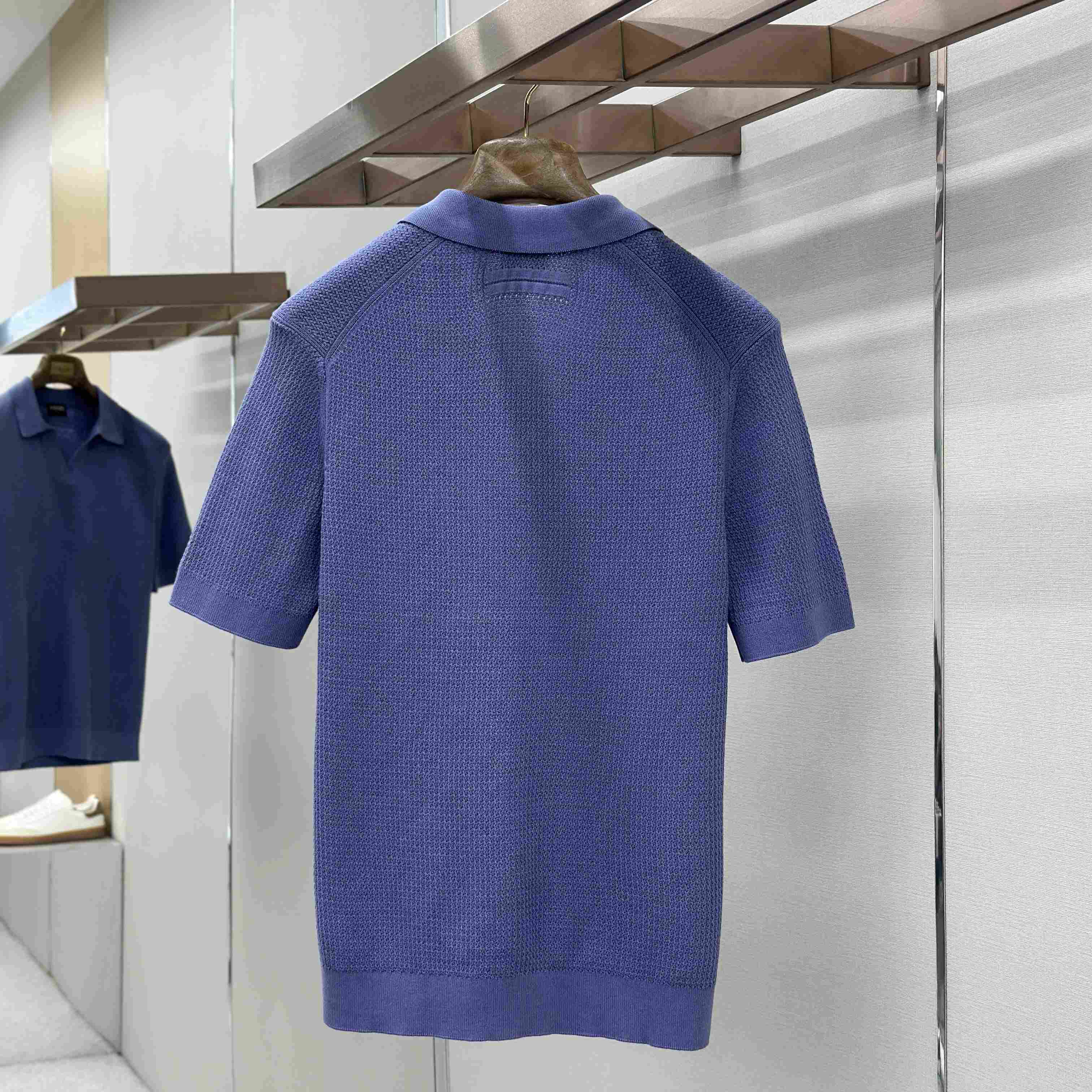 Zegna Lilac Premium Cotton Polo Shirt - DopestKickz