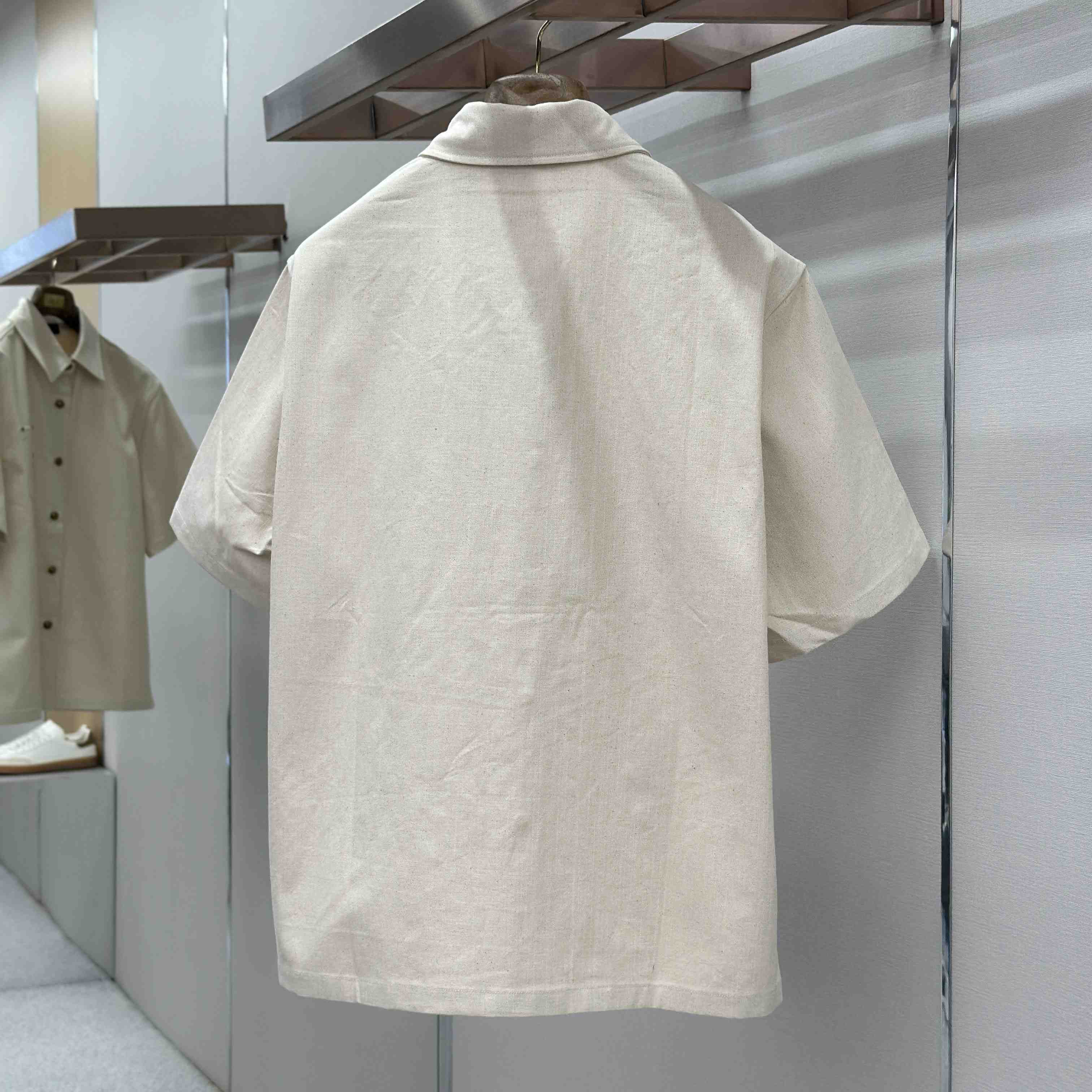 Louis Vuitton Short-Sleeved Silk-Cotton Shirt 1AK7CE - DopestKickz