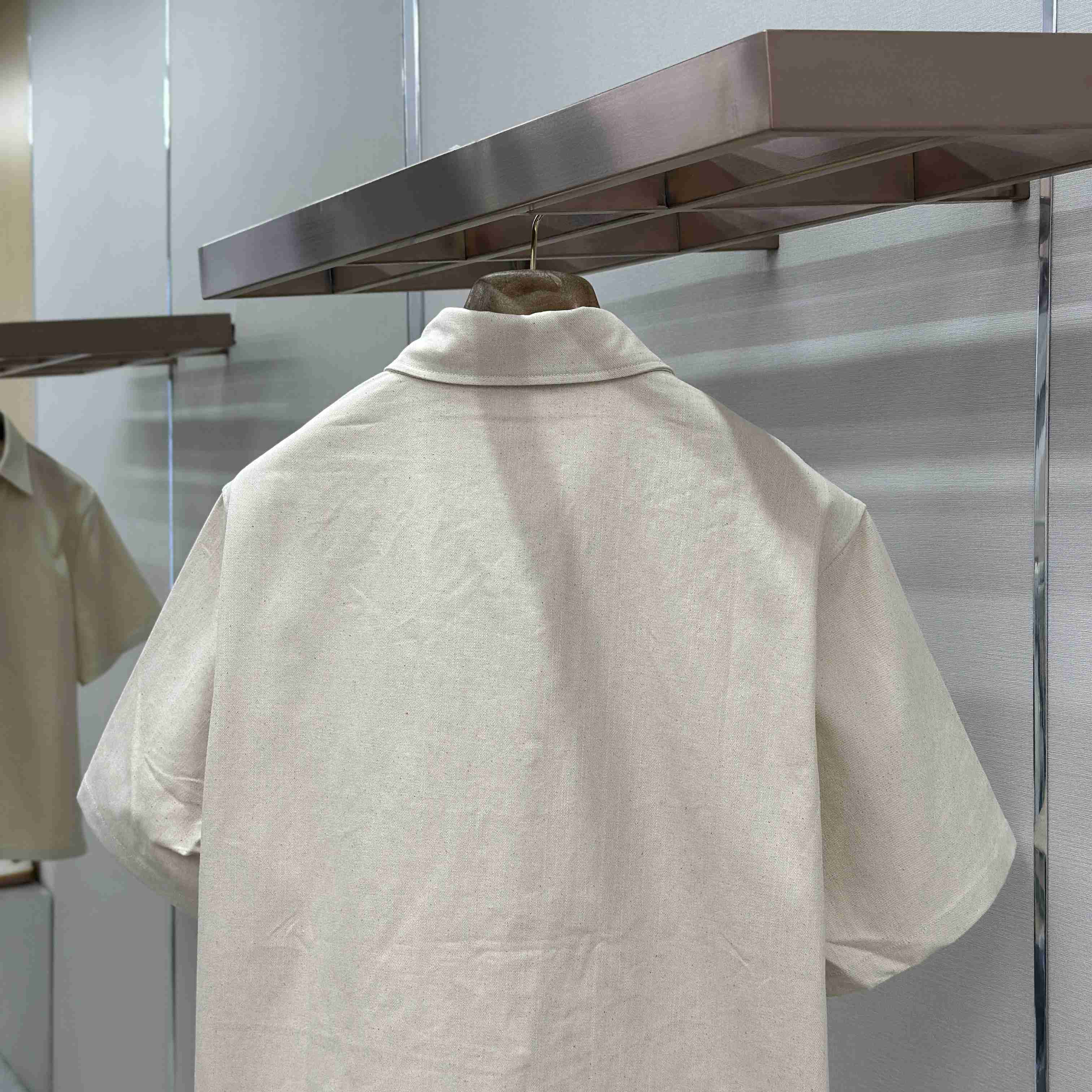 Louis Vuitton Short-Sleeved Silk-Cotton Shirt 1AK7CE - DopestKickz